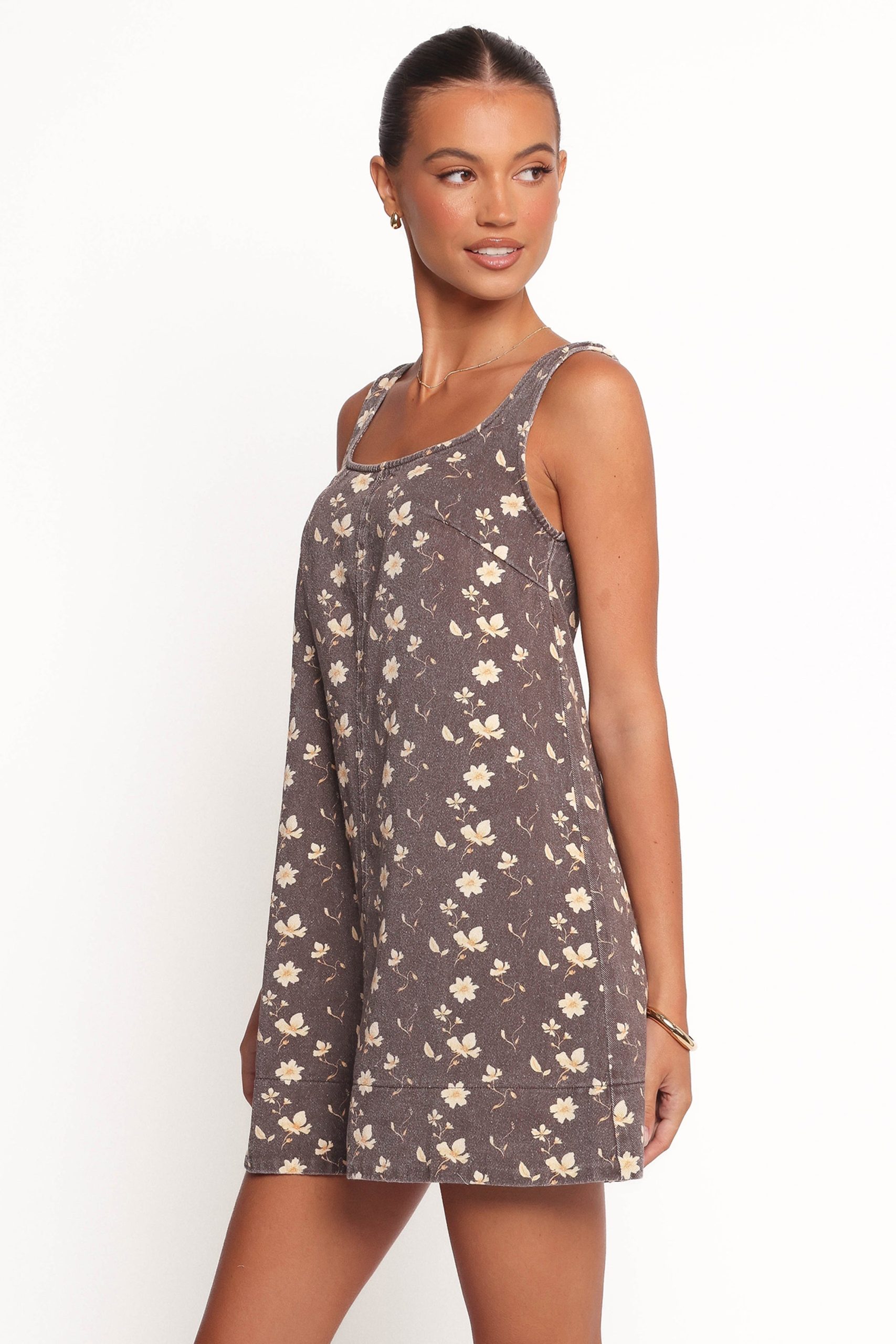 Abbott Mini Dress - Brown Floral - Image 5