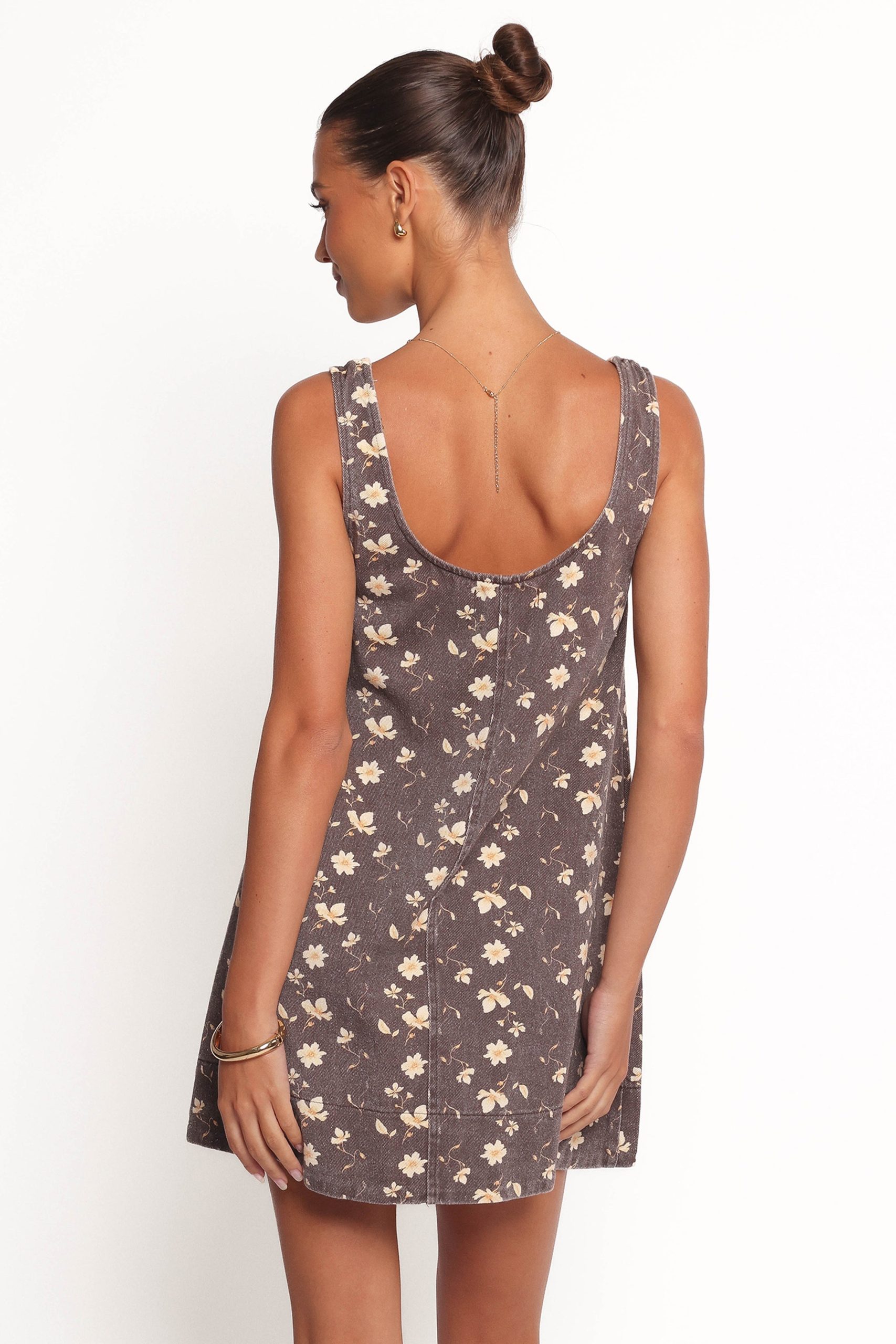 Abbott Mini Dress - Brown Floral - Image 2