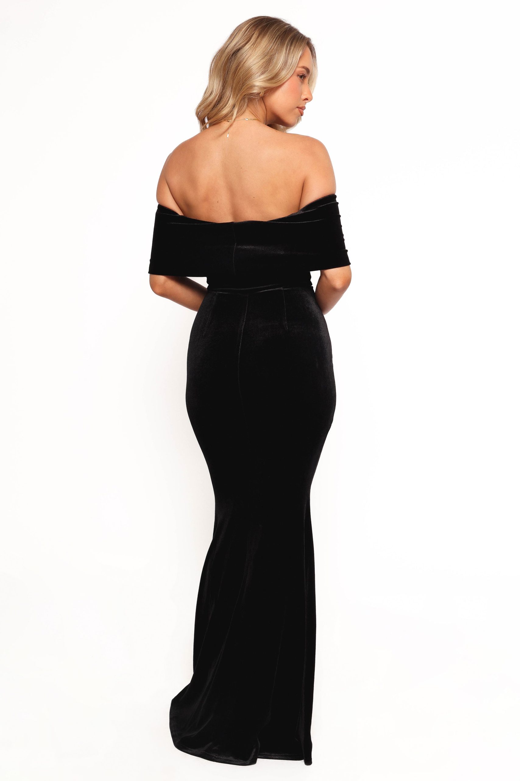 Adair Off Shoulder Maxi Dress - Black - Image 6