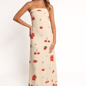 Adela Maxi Dress - Tomato Print