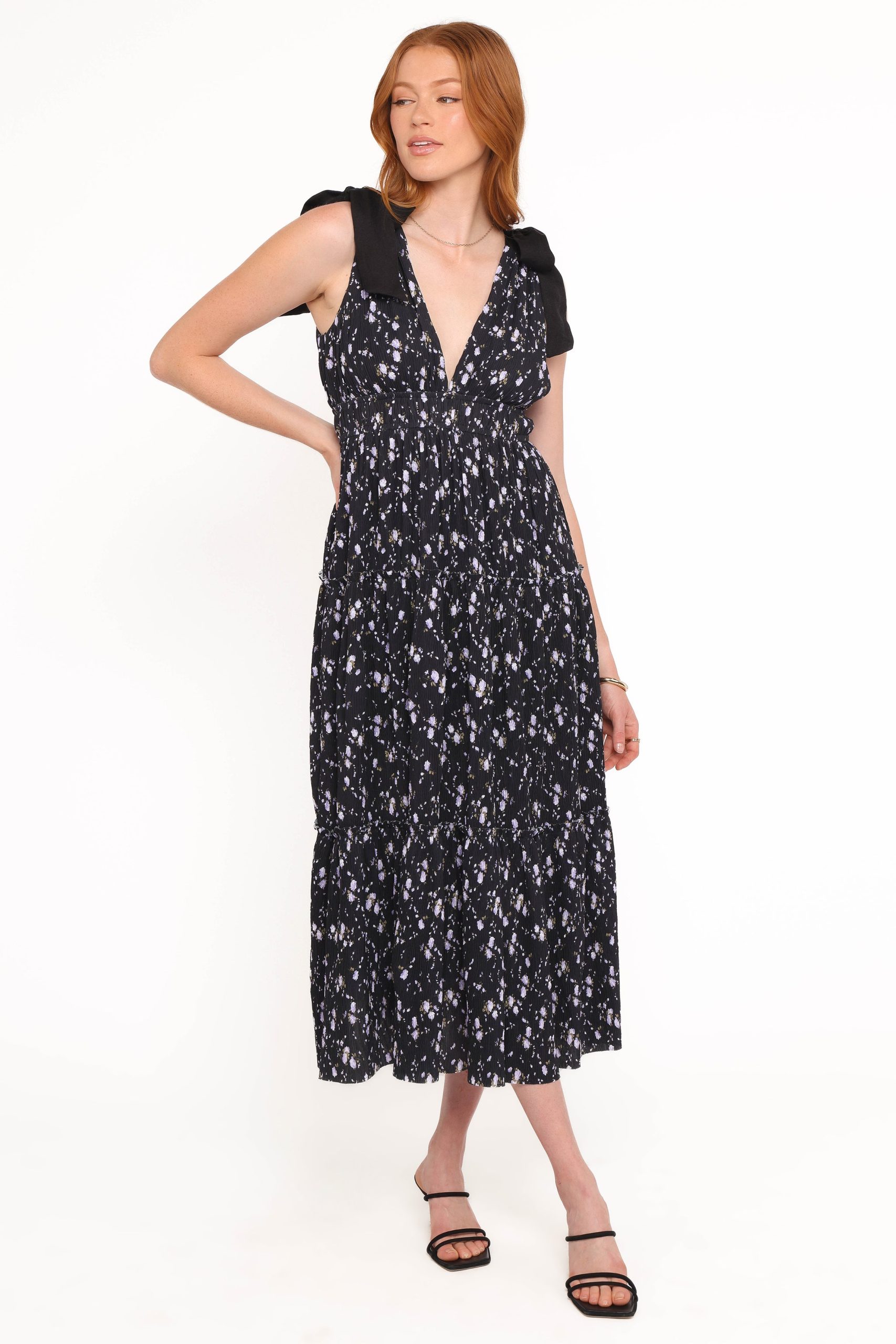 Adeline Maxi Dress - Black Floral - Image 6