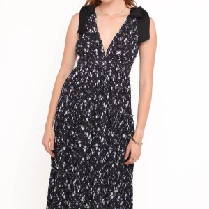 Adeline Maxi Dress - Black Floral