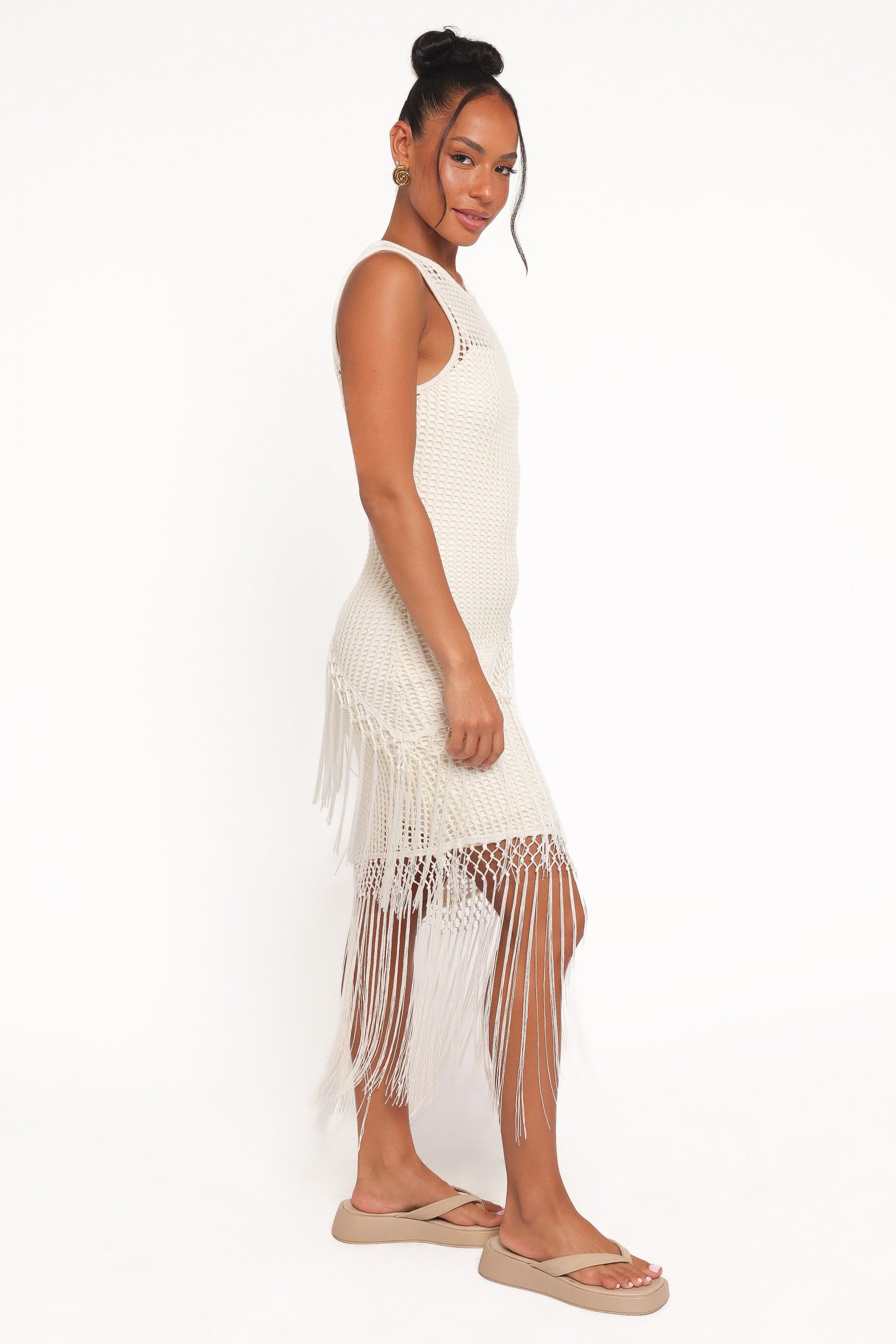 Adella Midi Dress - Natural - Image 4