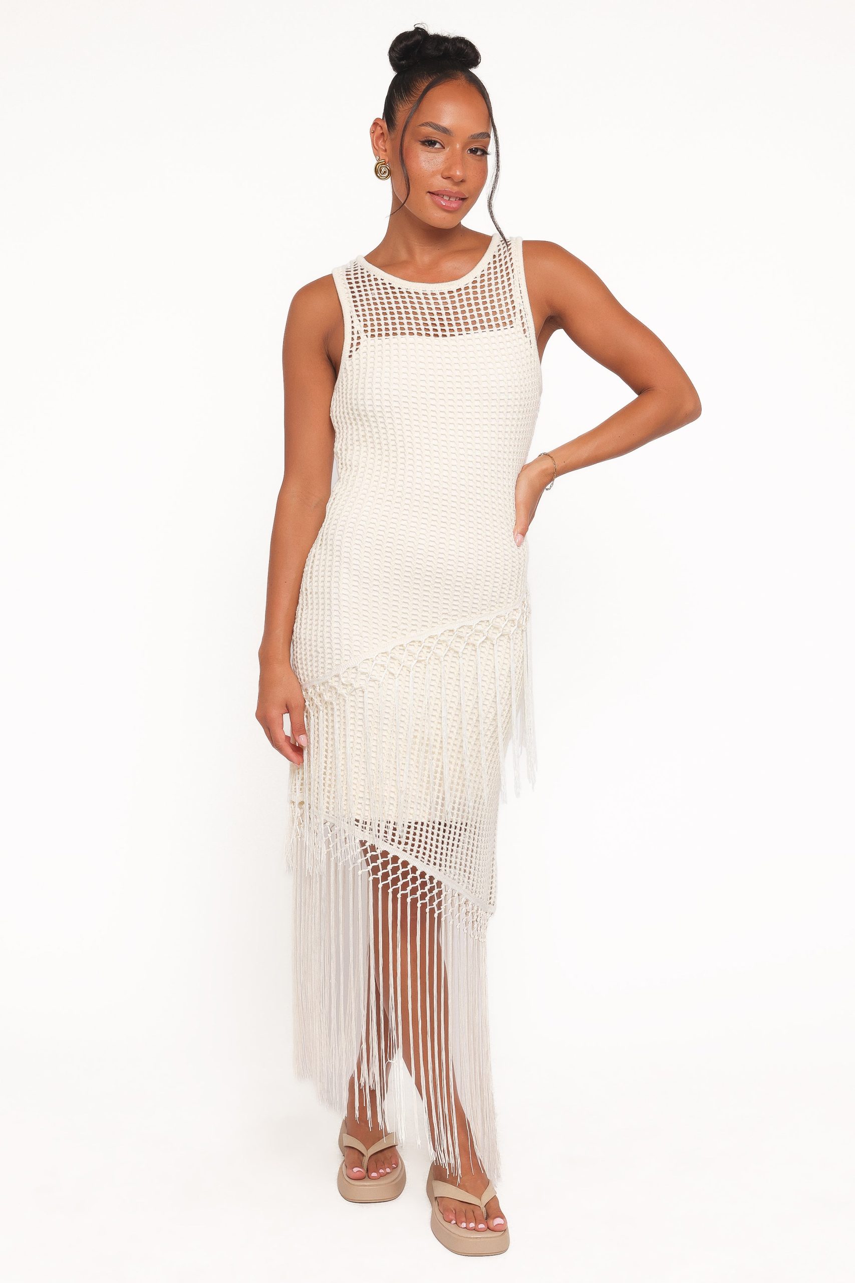 Adella Midi Dress - Natural - Image 2