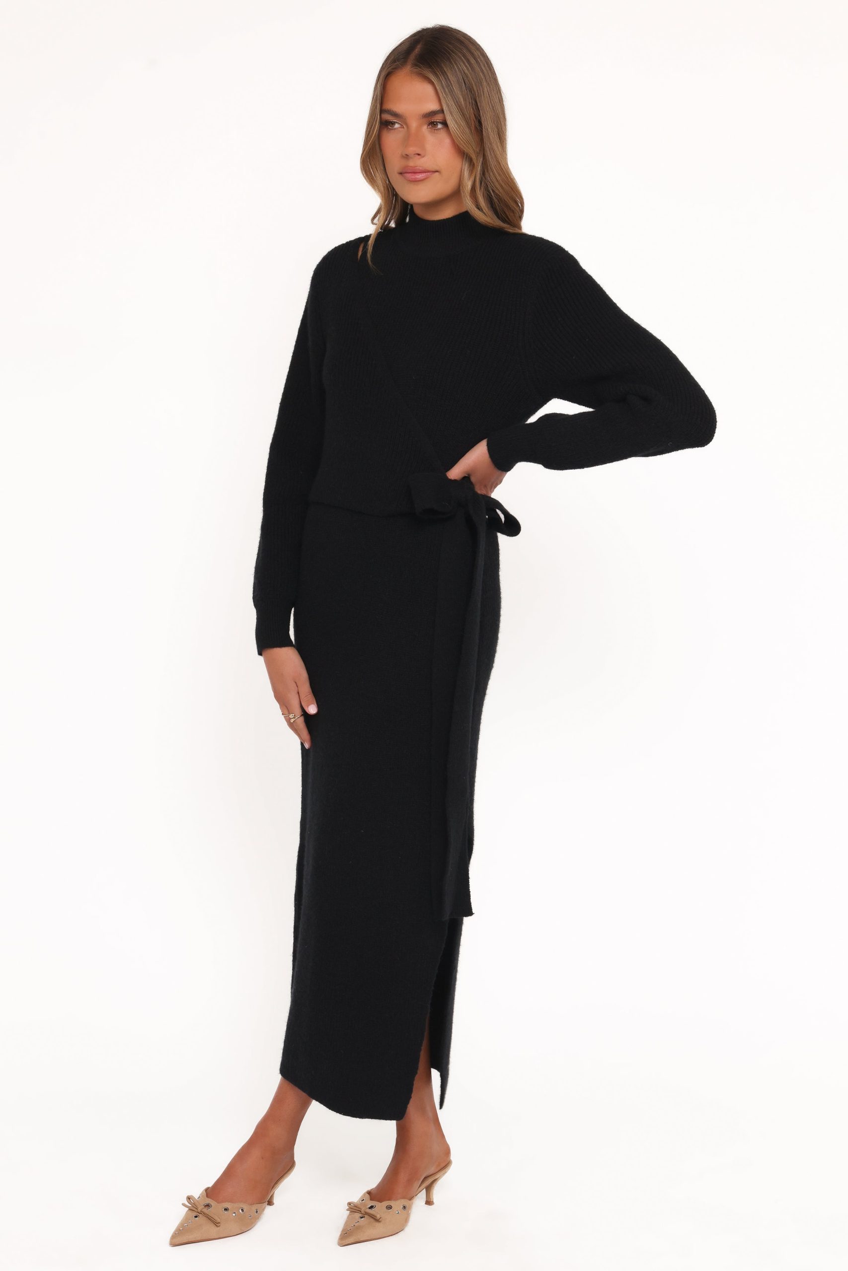 Aerin Knit Dress - Black - Image 4