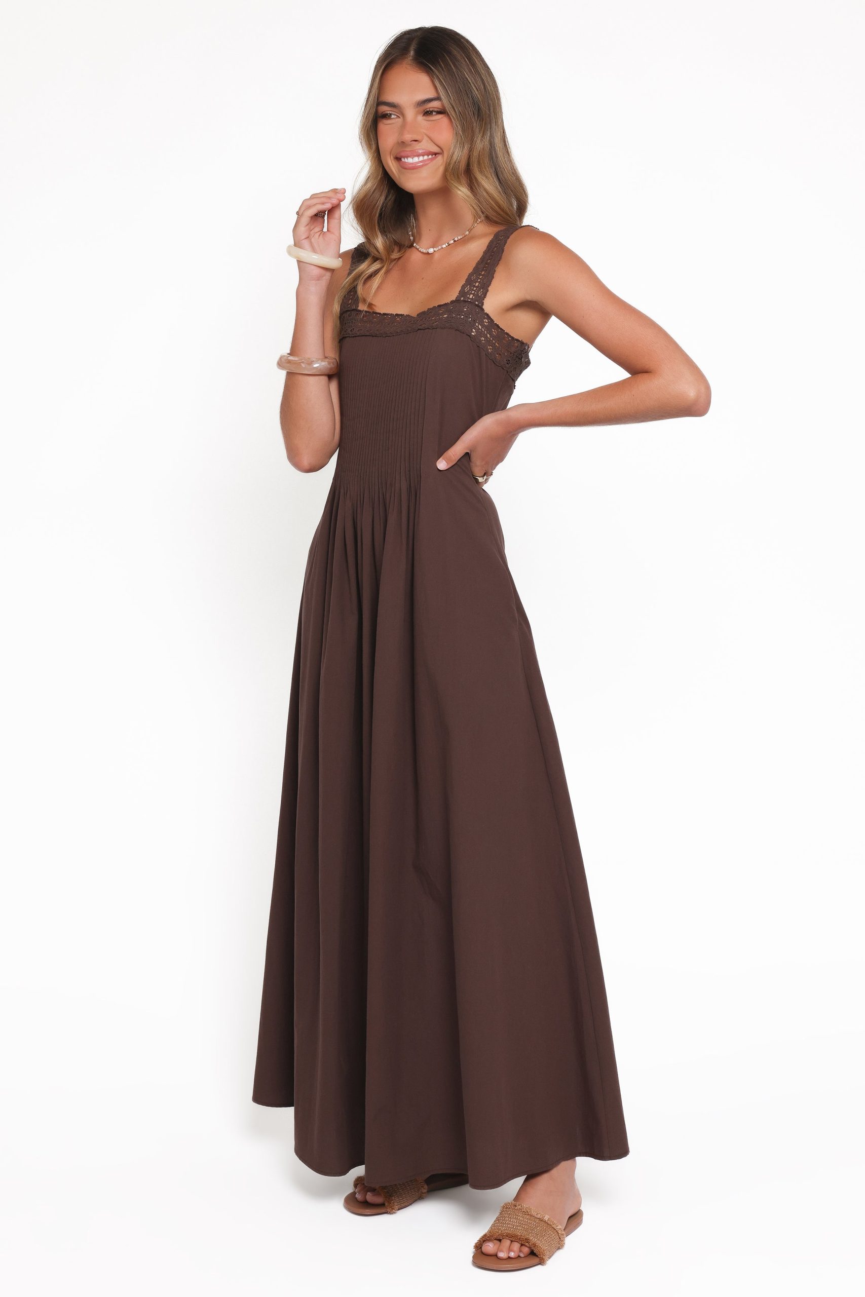 Alandra Maxi Dress - Brown - Image 4