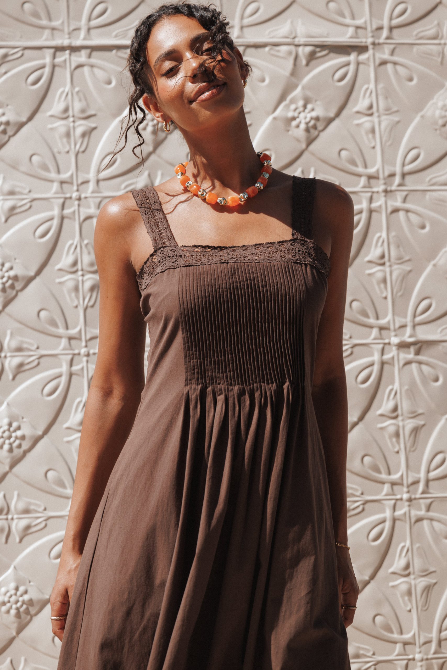 Alandra Maxi Dress - Brown - Image 8