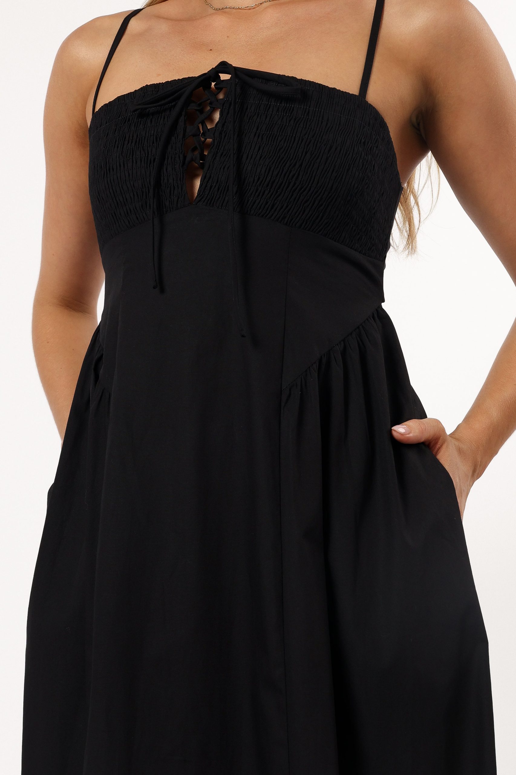 Alena Midi Dress - Black - Image 8
