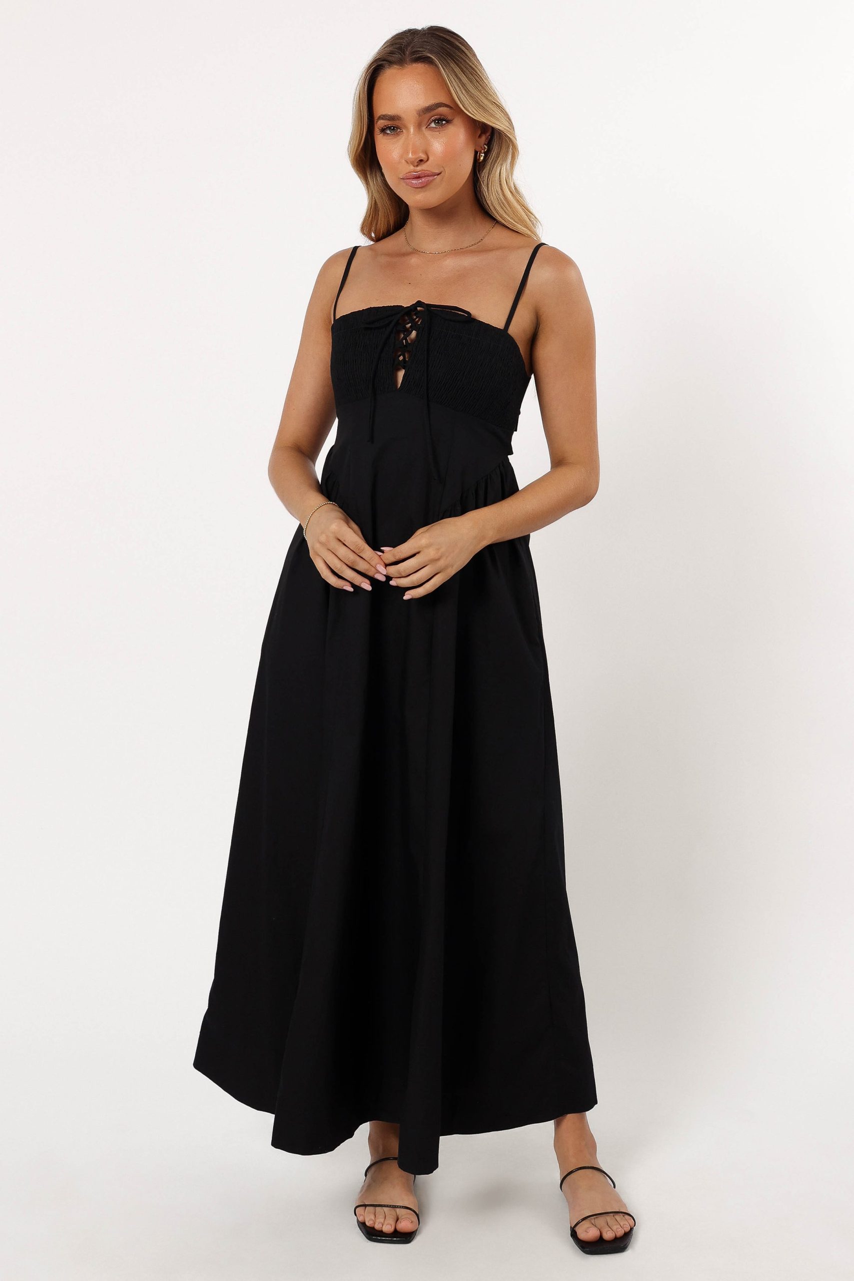 Alena Midi Dress - Black - Image 3