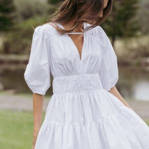Alessia Mini Dress - White