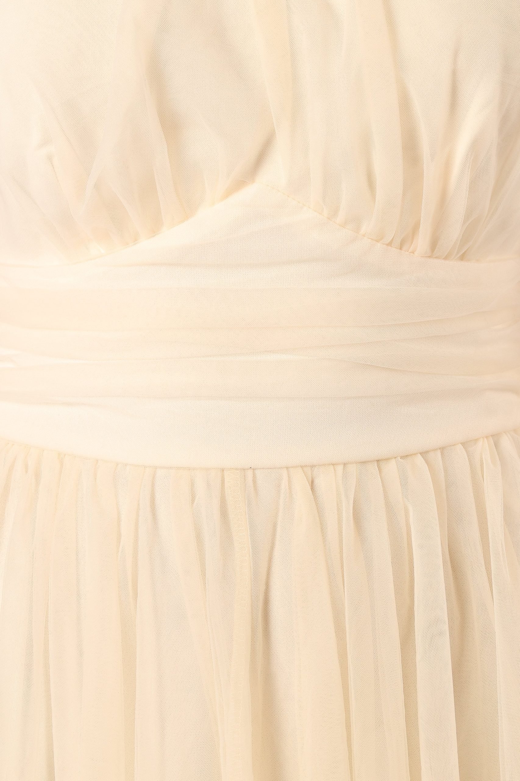 Aletta Halterneck Midi Dress - Cream - Image 10