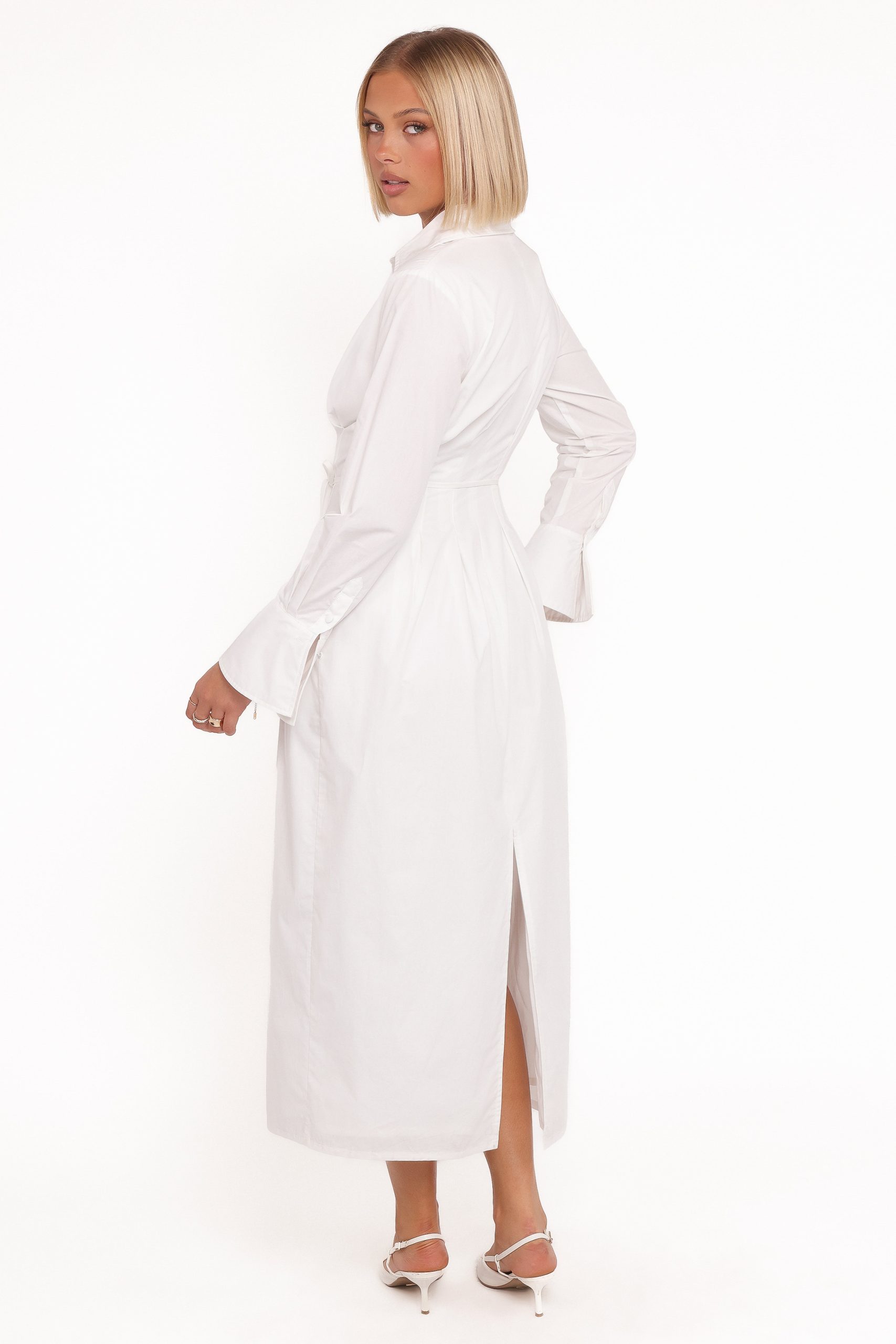 Alexander Shirt Dress - Ivory - Image 5