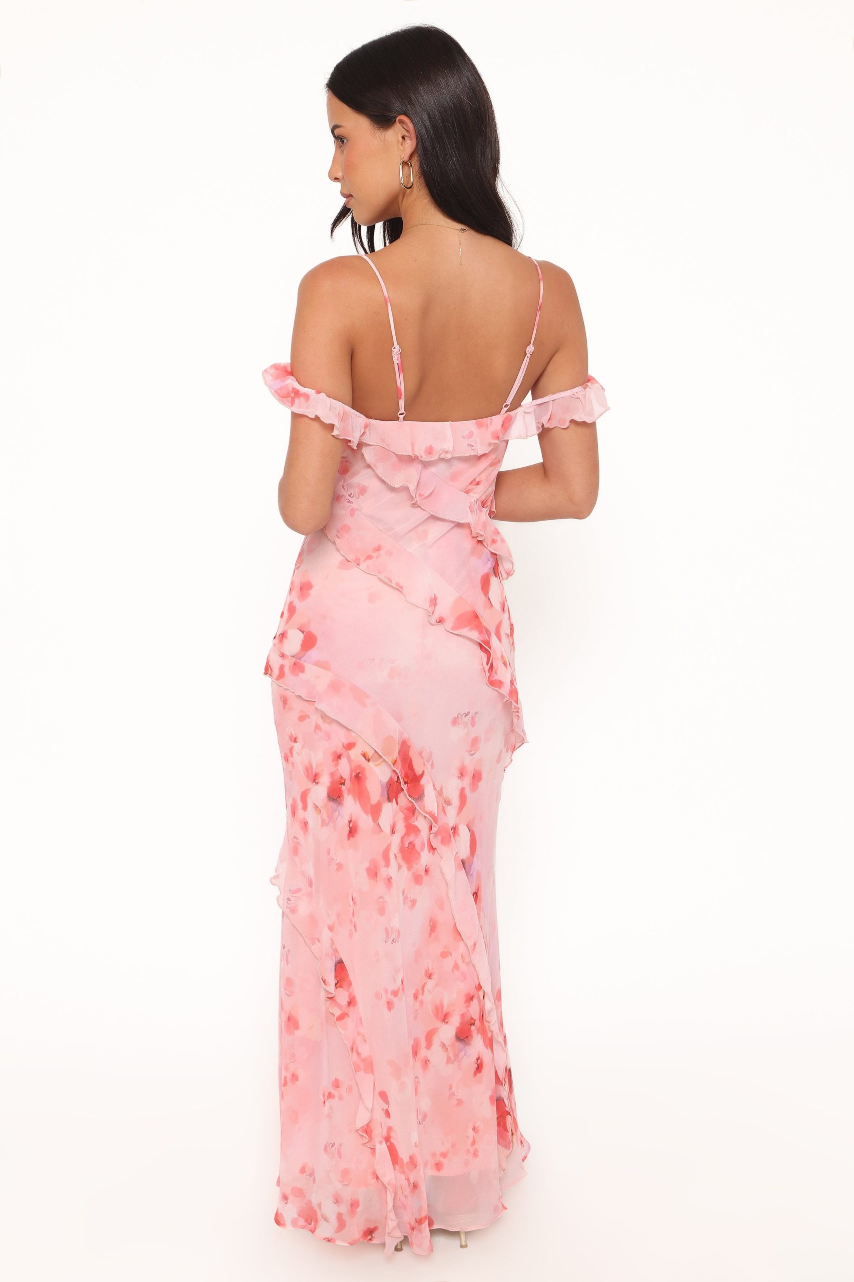 Alexia Off Shoulder Maxi Dress - Pink Floral - Image 5