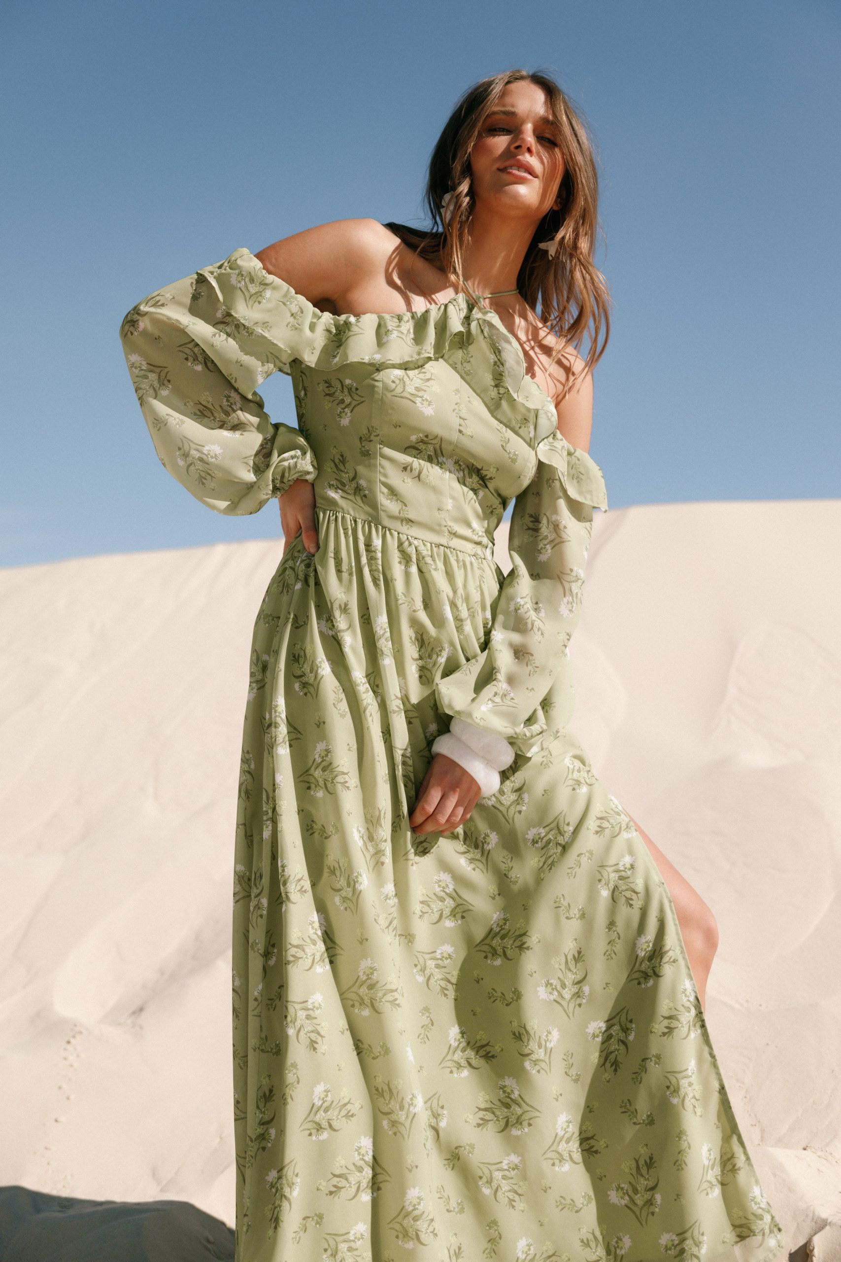 Alina Maxi Dress - Sage Botanica - Image 2