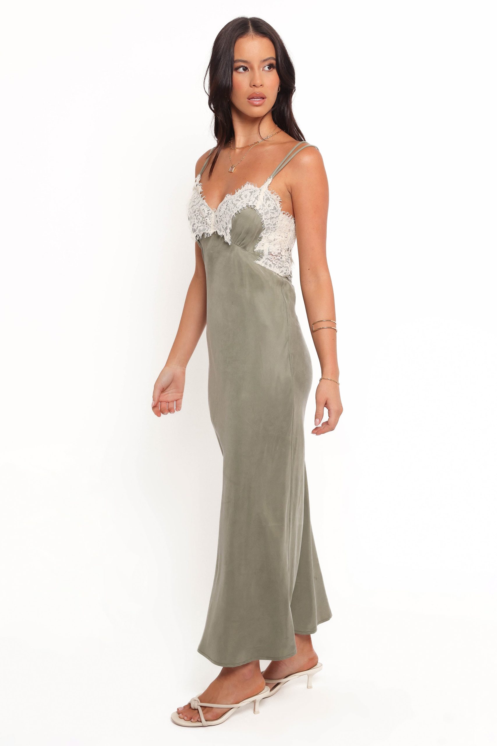 Alita Midi Dress - Olive - Image 3
