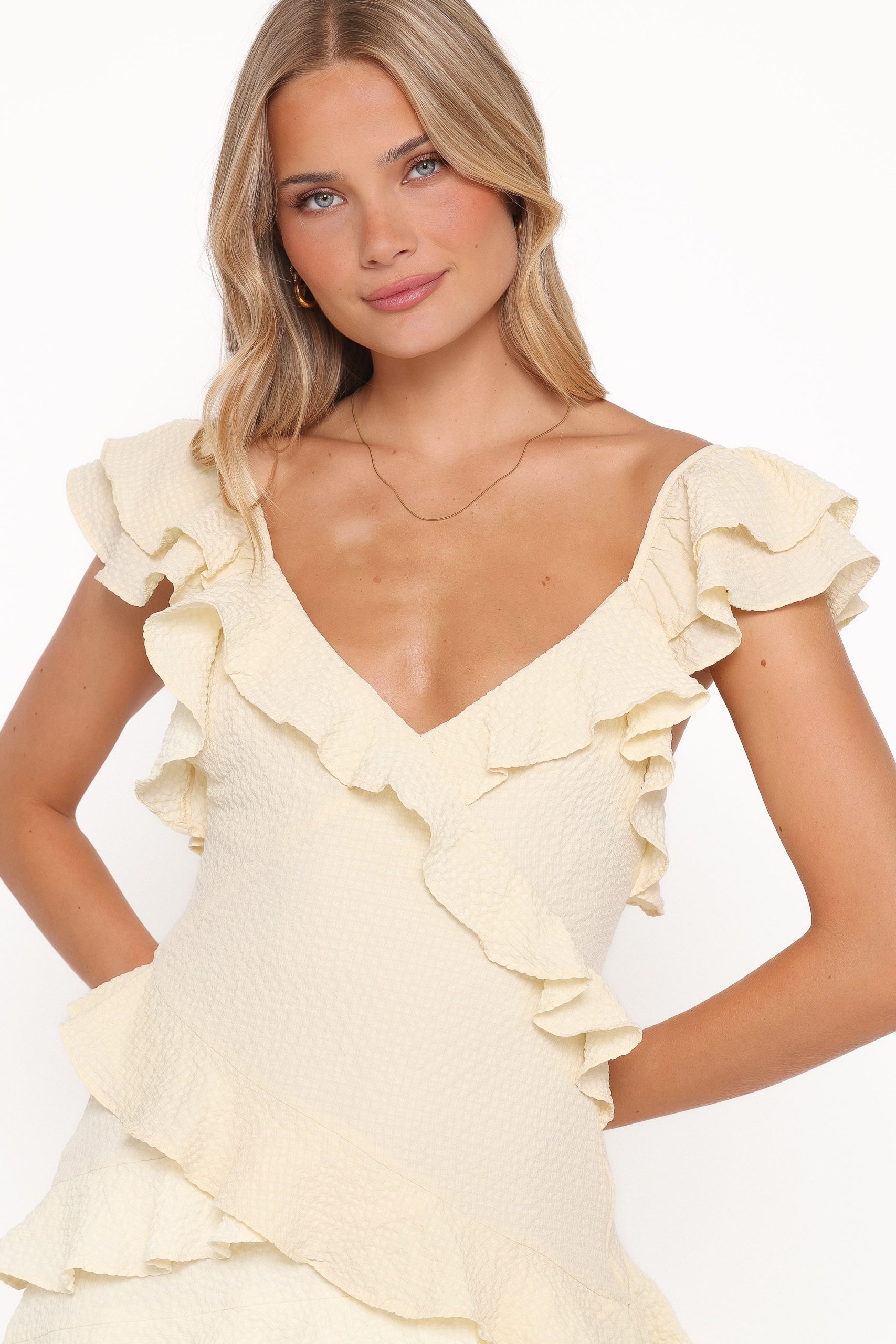 Allery Mini Dress - Yellow - Image 2