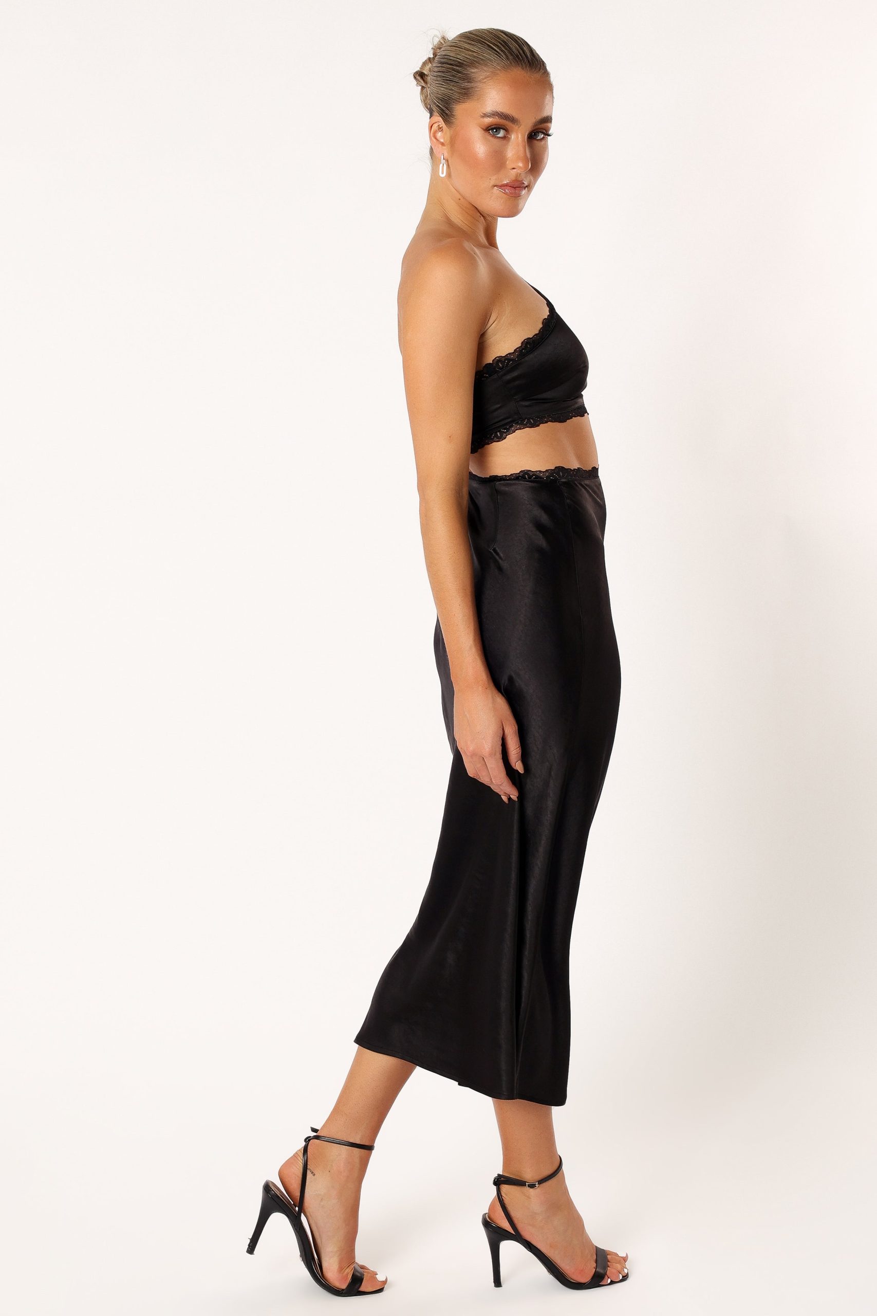 Alta Long Midi Dress - Black - Image 3