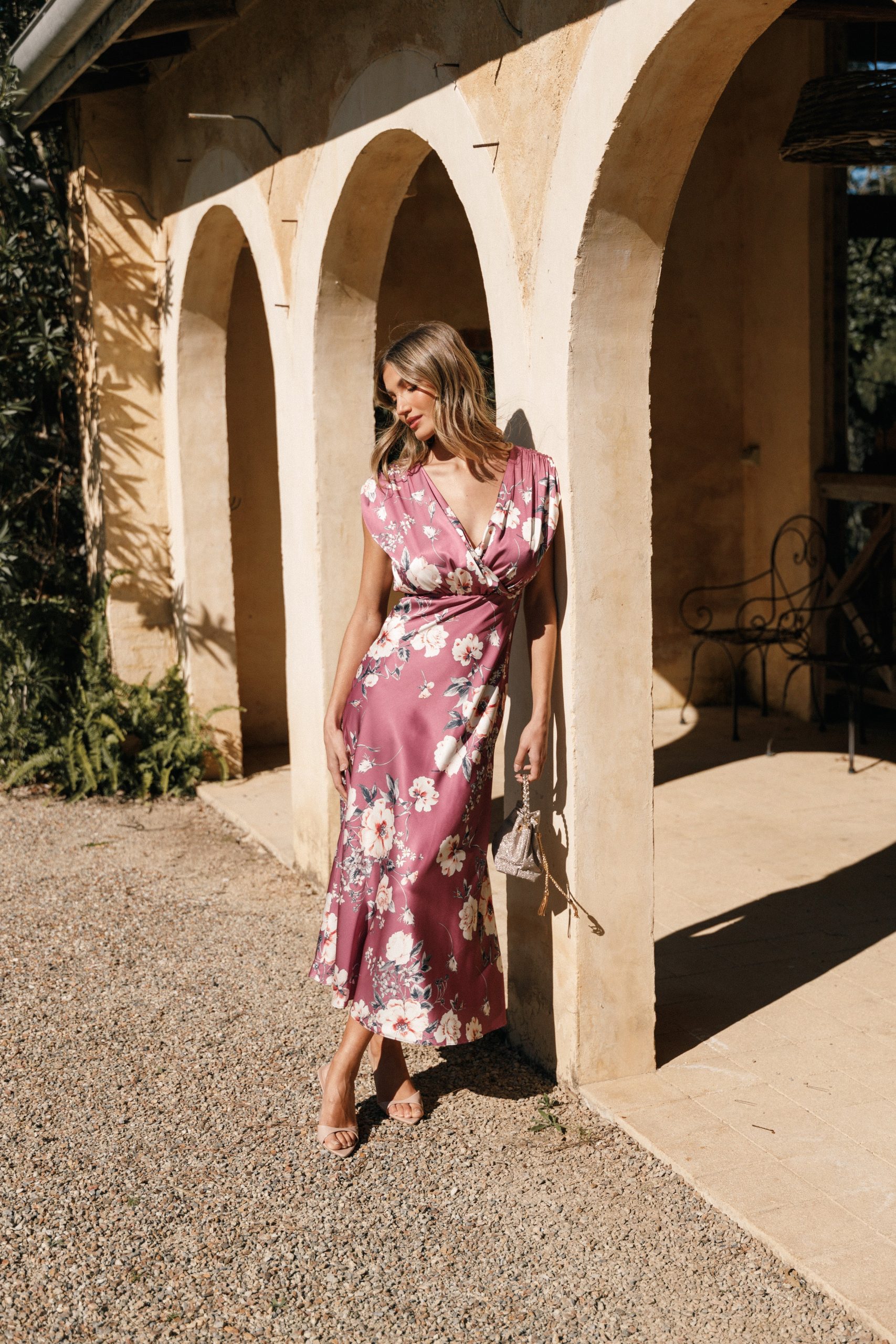 Amarlee Maxi Dress - Dark Rose Floral - Image 2