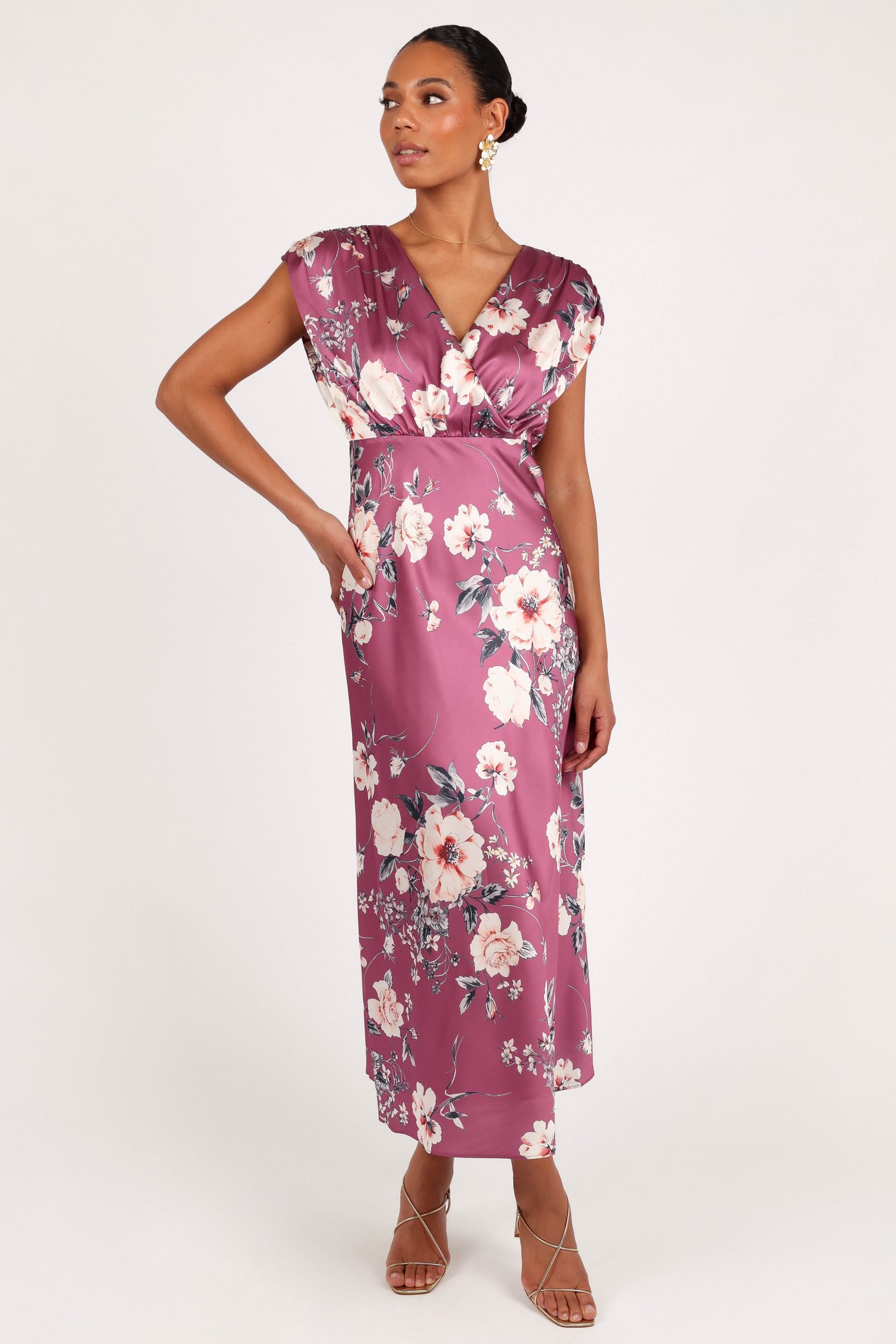 Amarlee Maxi Dress - Dark Rose Floral - Image 3