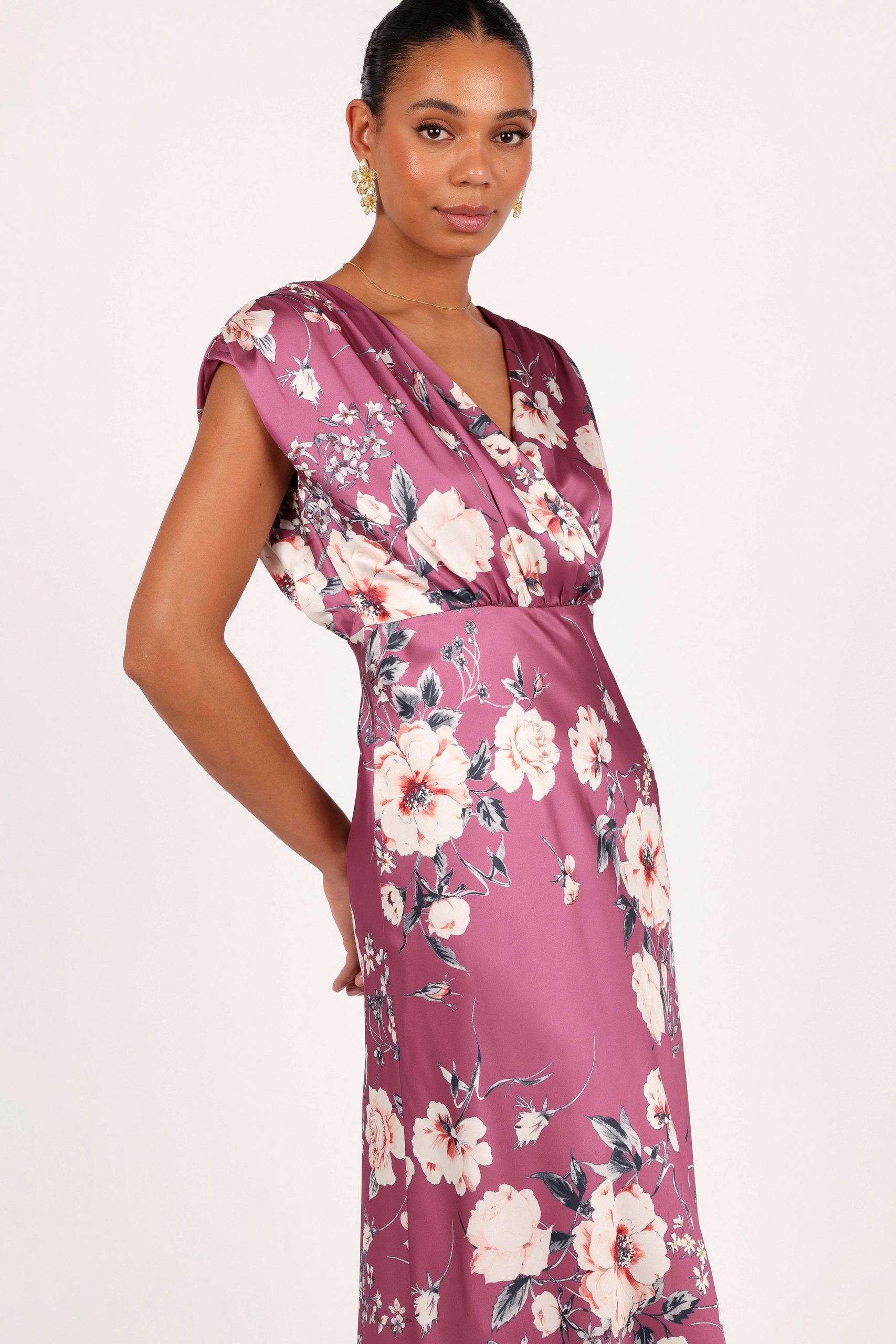 Amarlee Maxi Dress - Dark Rose Floral - Image 4