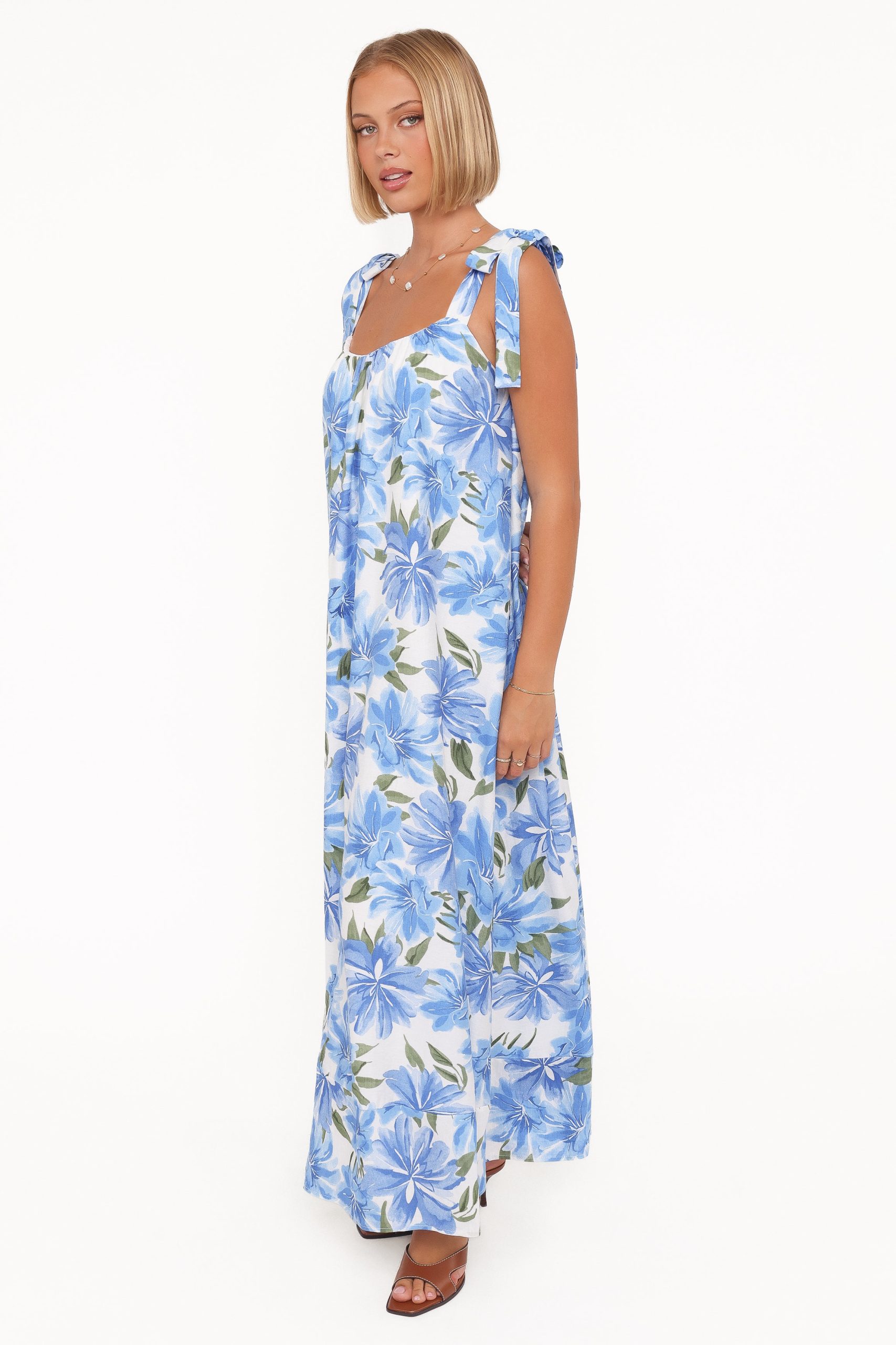 Amber Maxi Dress - Blue Floral - Image 3