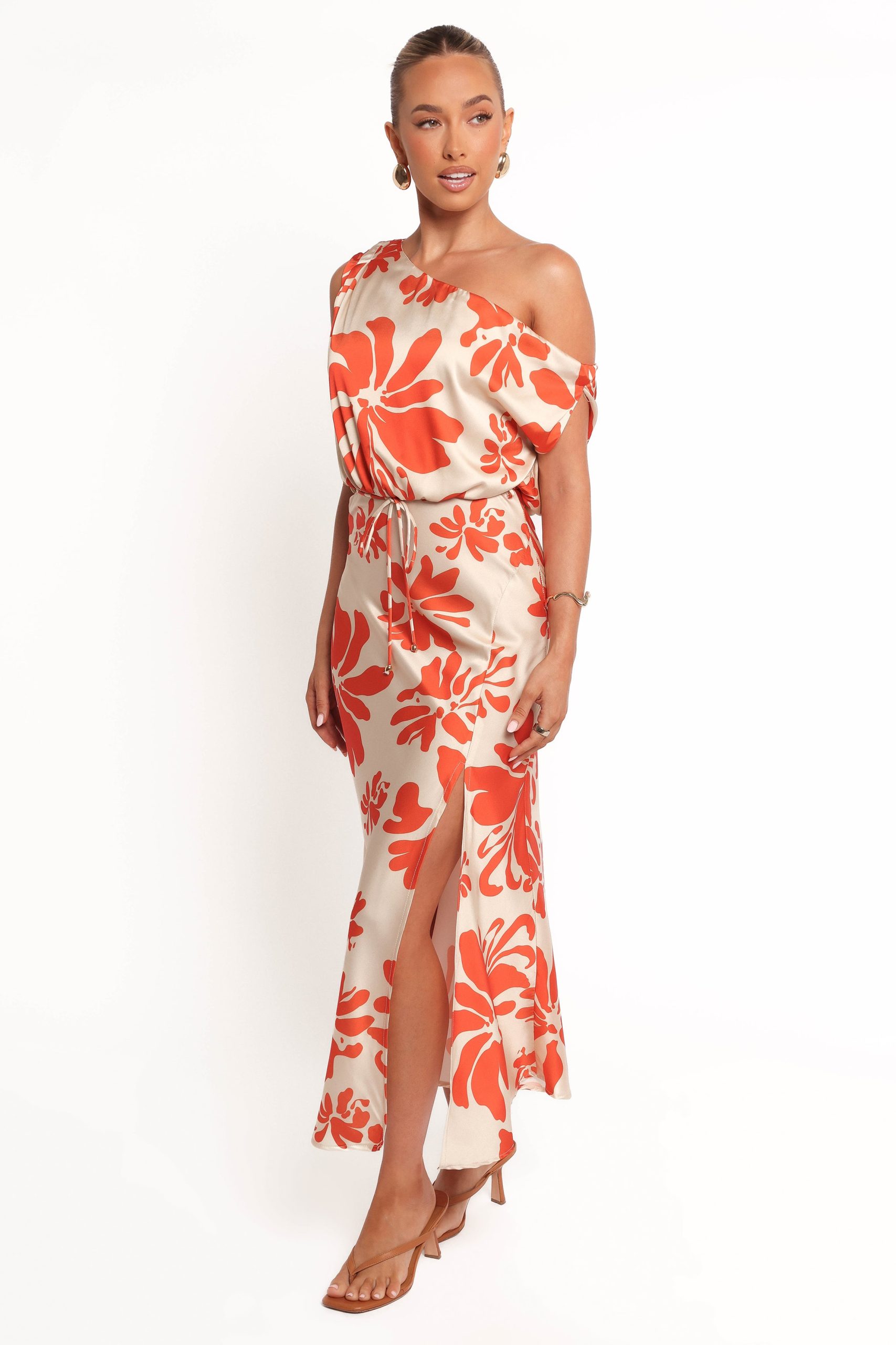 Ana Midi Dress - Red Floral - Image 2