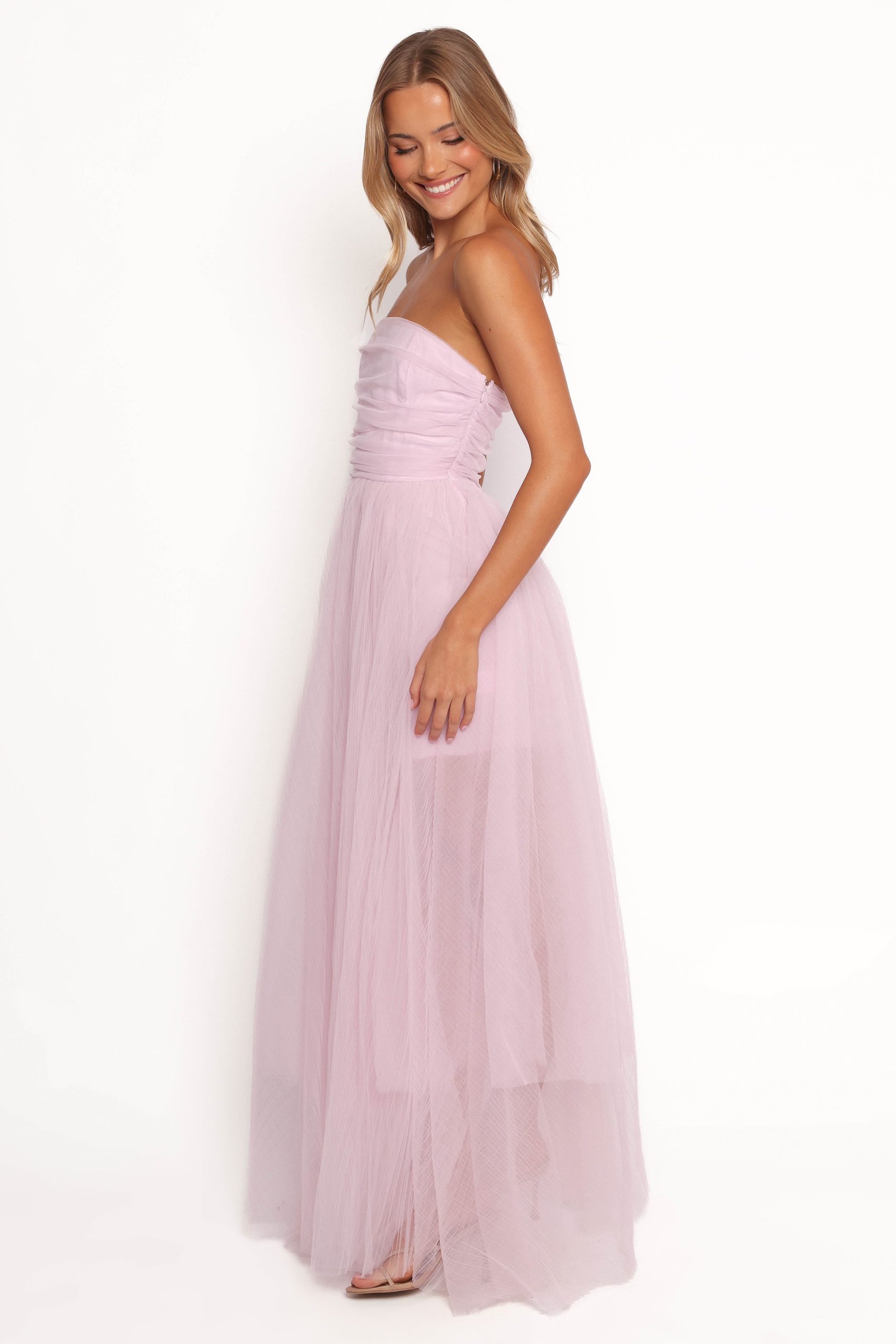 Anabella Strapless Maxi Dress - Pale Pink - Image 5