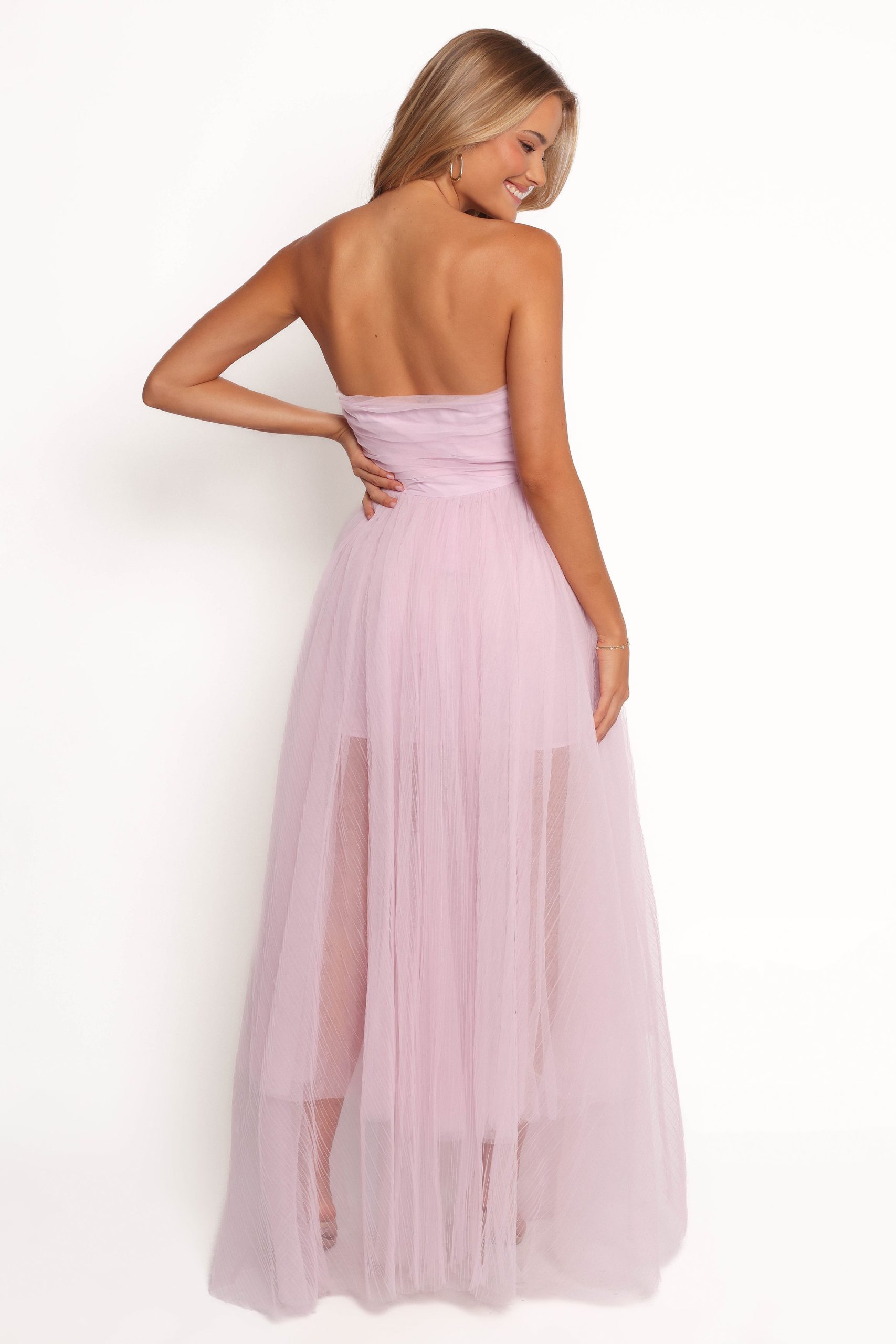 Anabella Strapless Maxi Dress - Pale Pink - Image 4