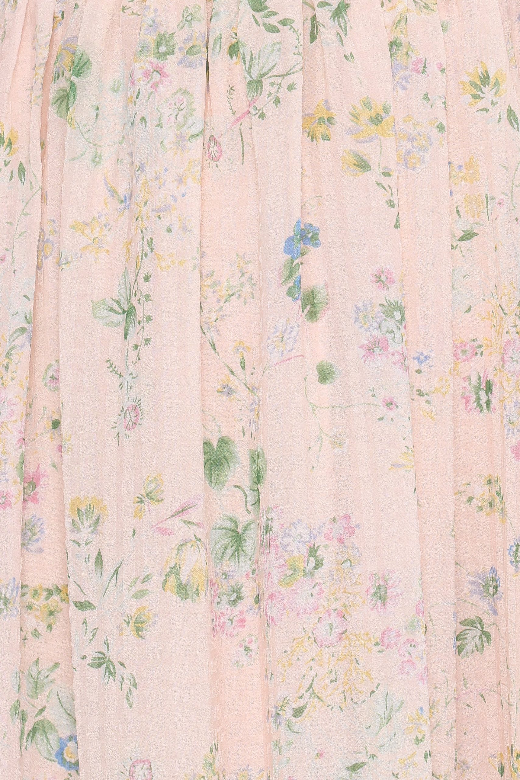 Angelica Midi Dress - Pastel Pink Floral - Image 7
