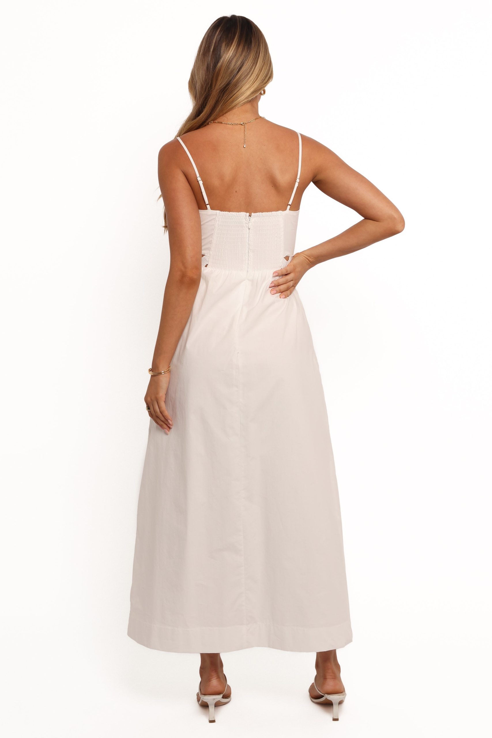 Angelus Midi Dress - White - Image 5
