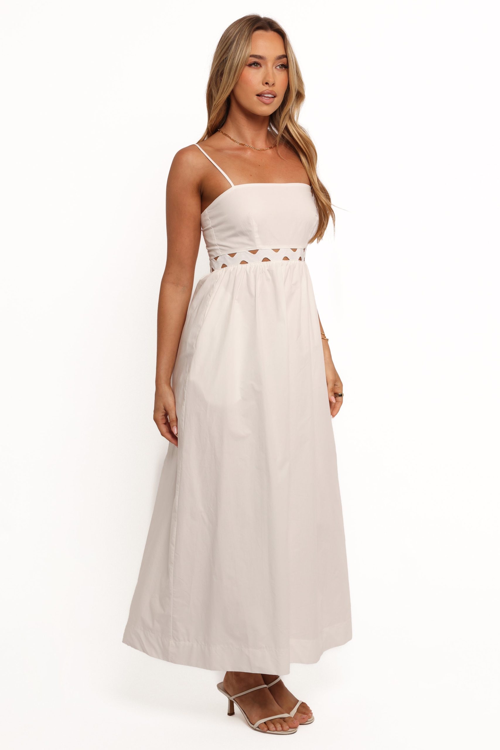 Angelus Midi Dress - White - Image 6