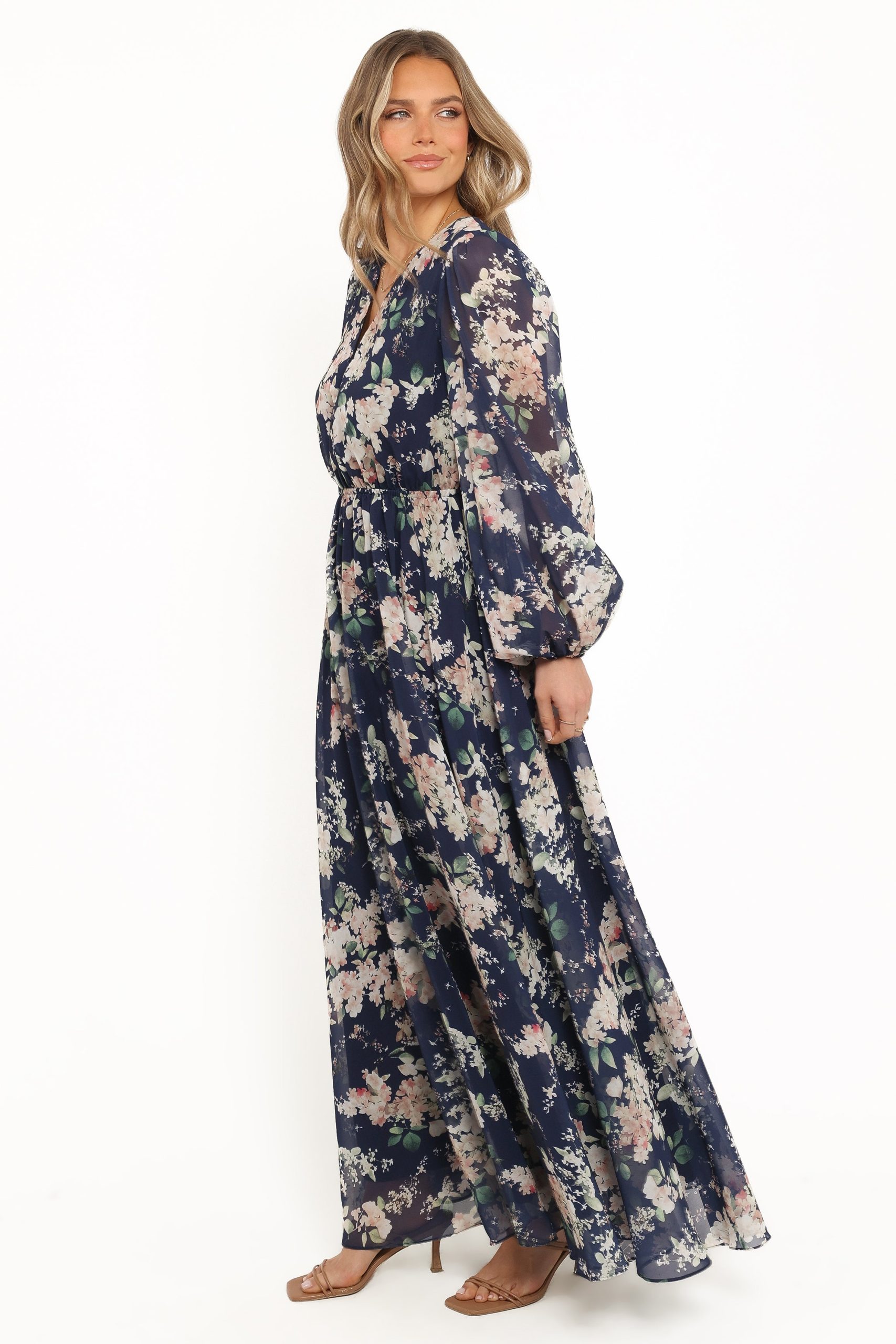 Anisa Maxi Dress - Navy Floral - Image 4