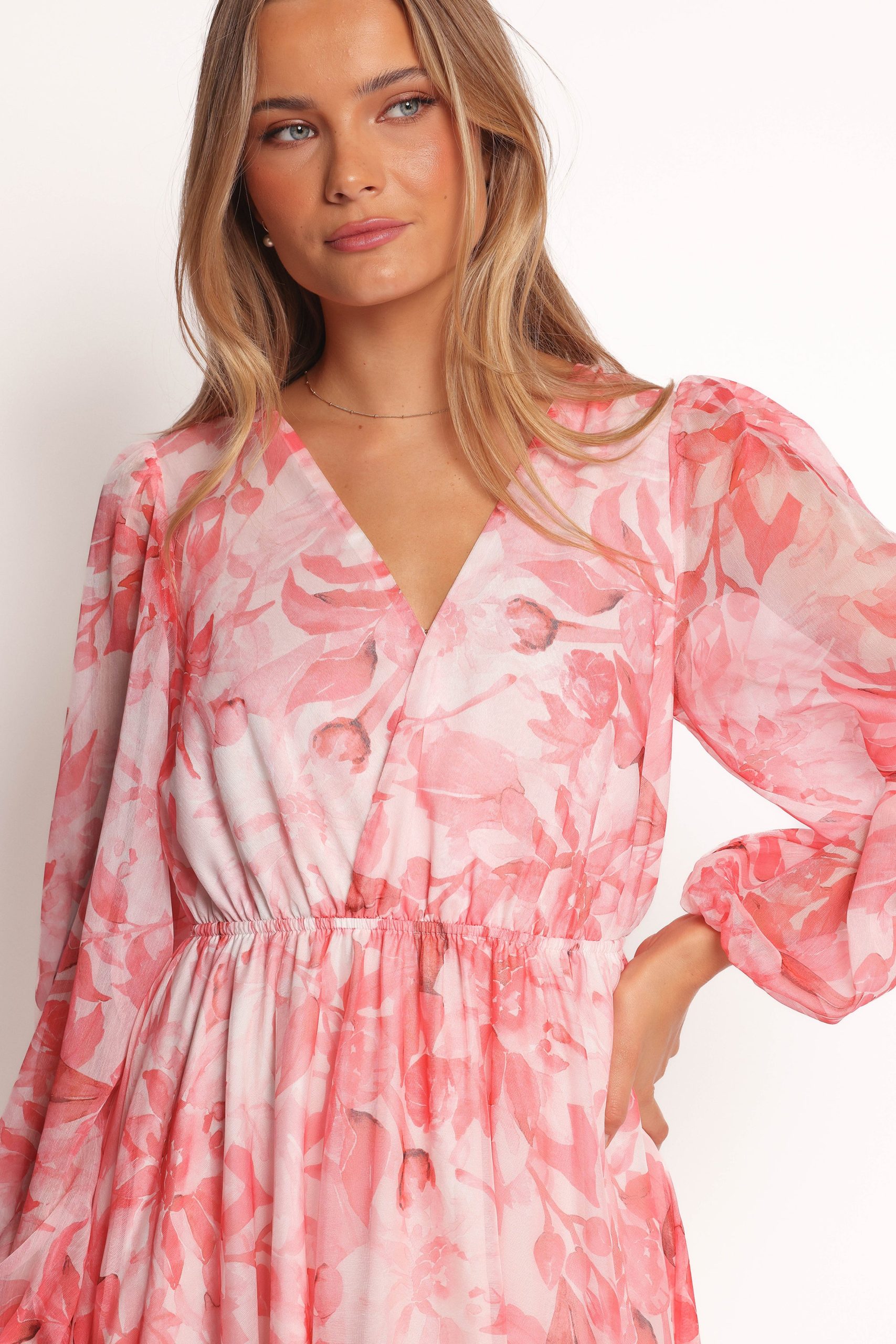 Anisa Maxi Dress - Pink Floral - Image 3