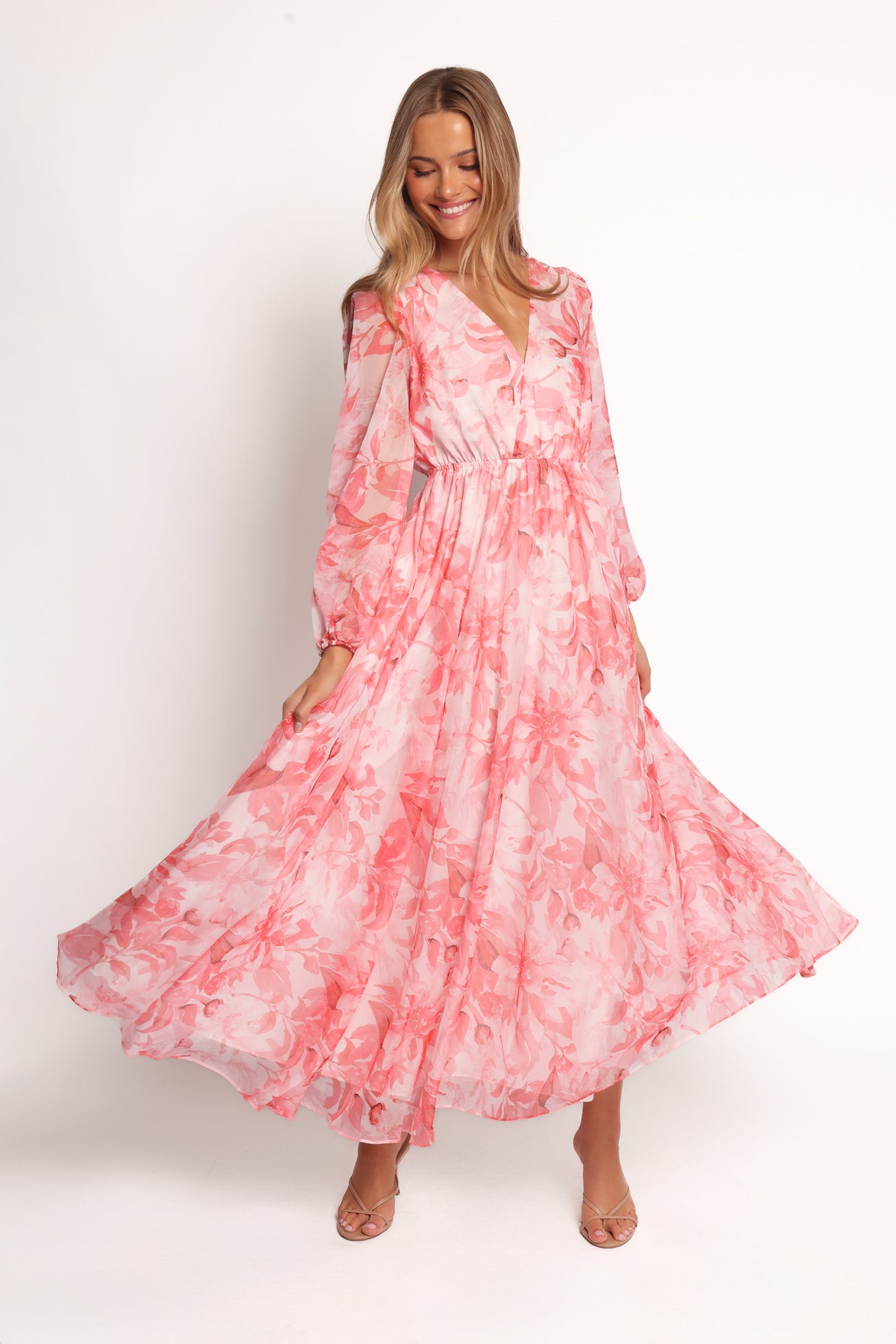 Anisa Maxi Dress - Pink Floral - Image 2