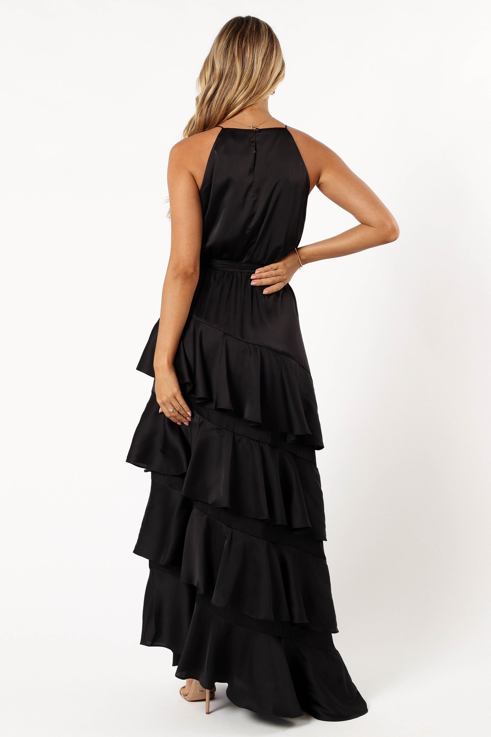 Annalise Tiered Maxi Dress - Black - Image 4