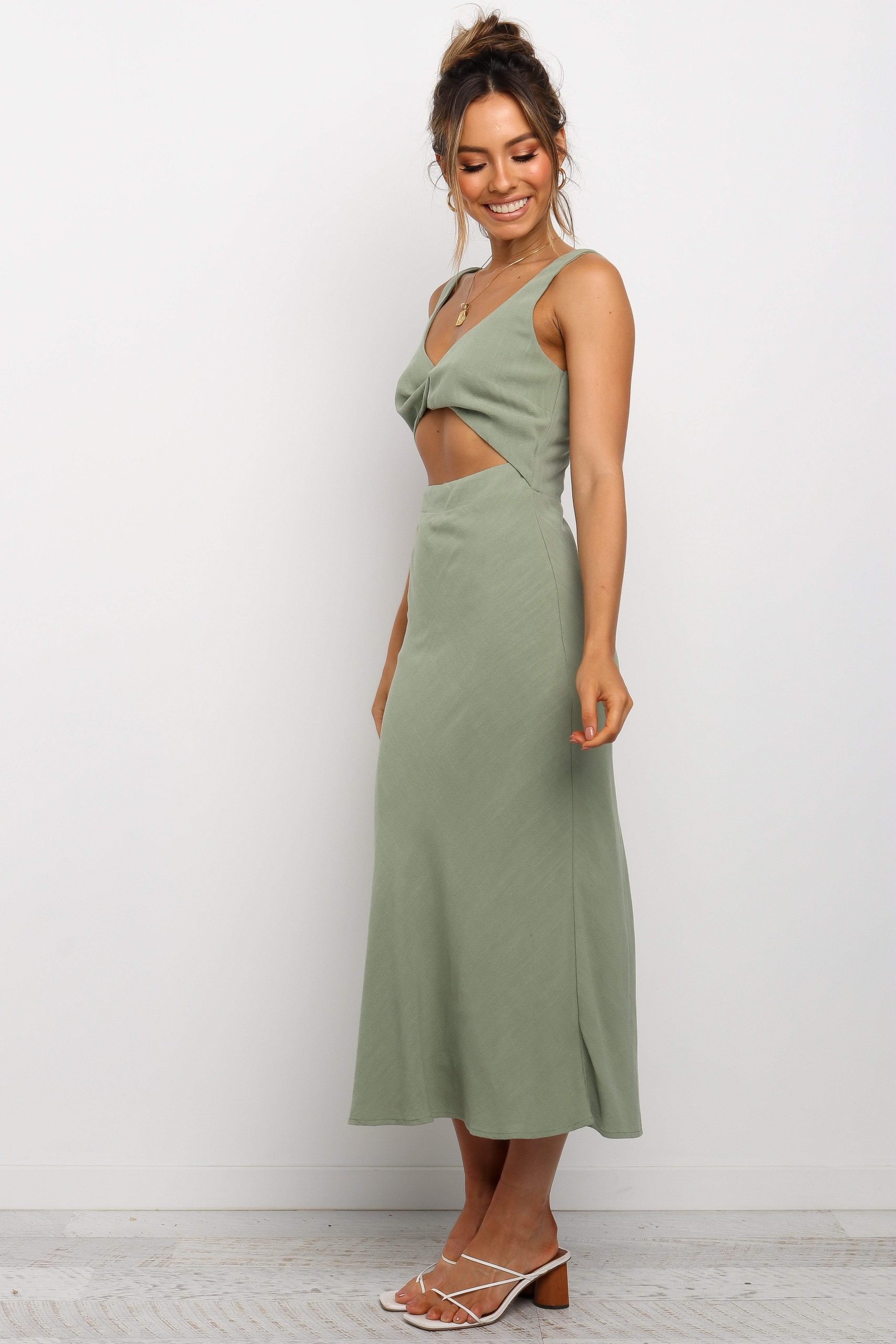 Apollo Dress - Olive - Image 9
