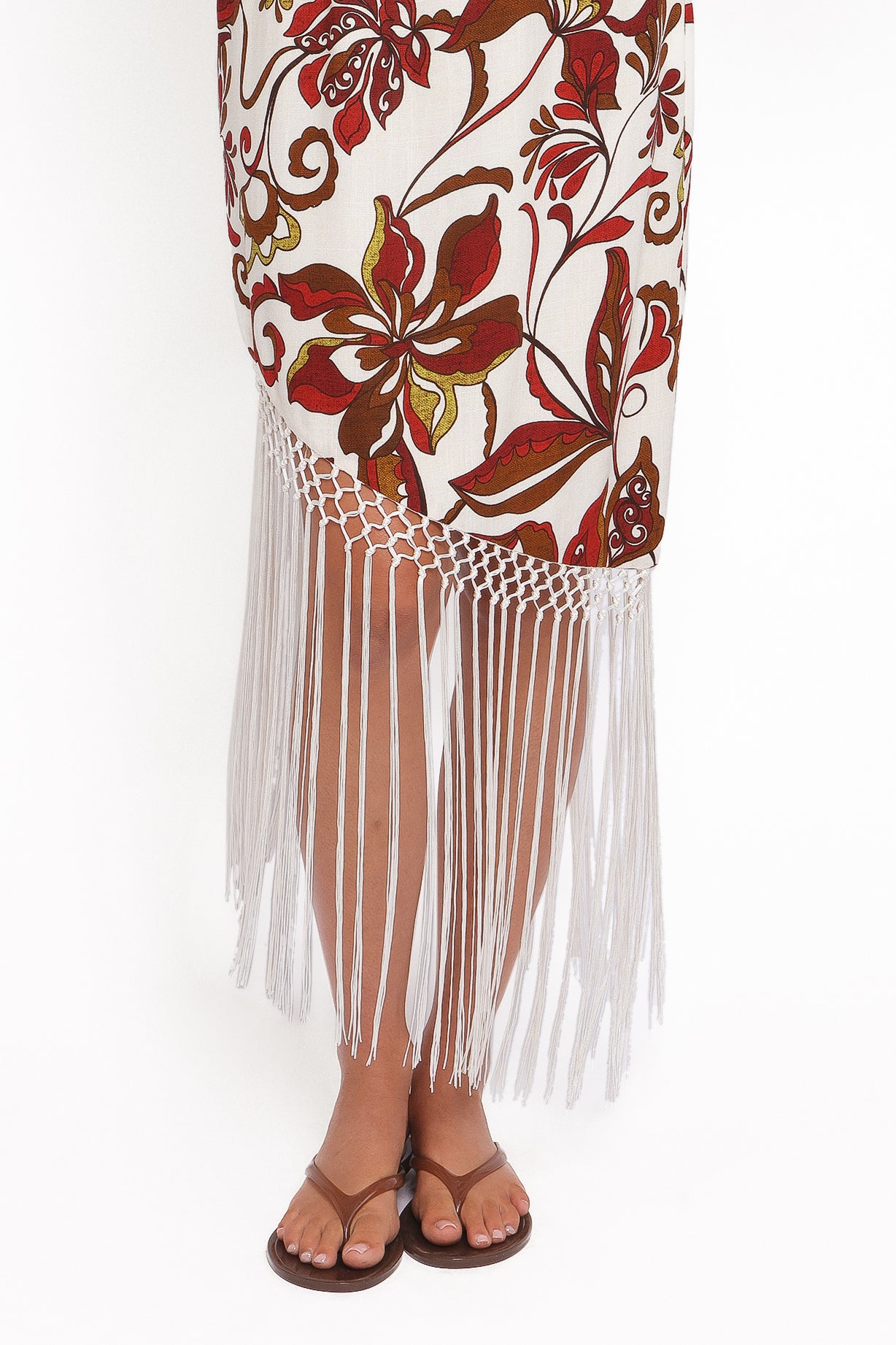 Aquarius Midi Dress - Brown Floral - Image 6