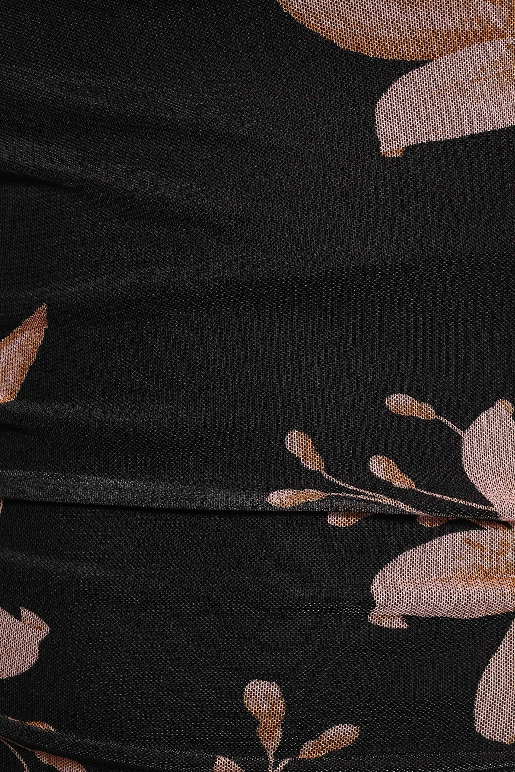 Arabelle Maxi Off Shoulder Dress - Black Peach - Image 9