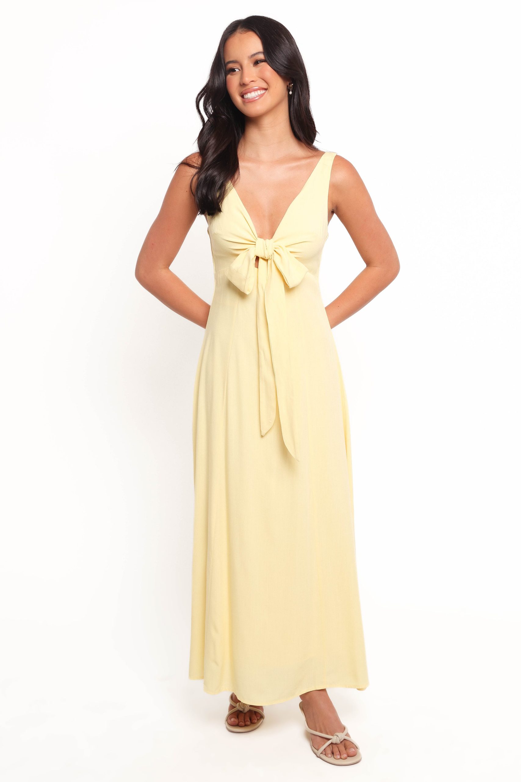 Archer Midi Dress - Butter Yellow - Image 2