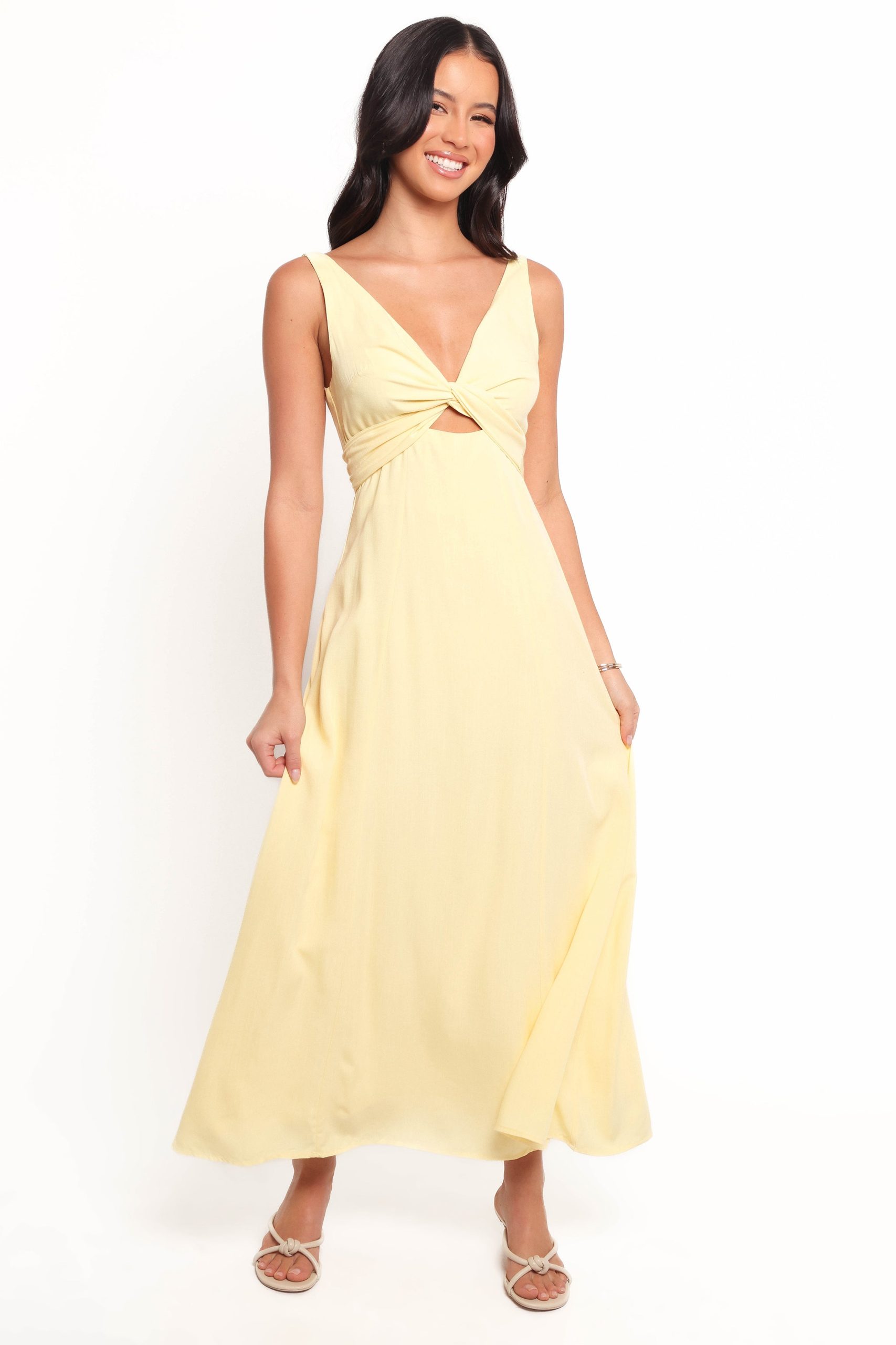 Archer Midi Dress - Butter Yellow - Image 3