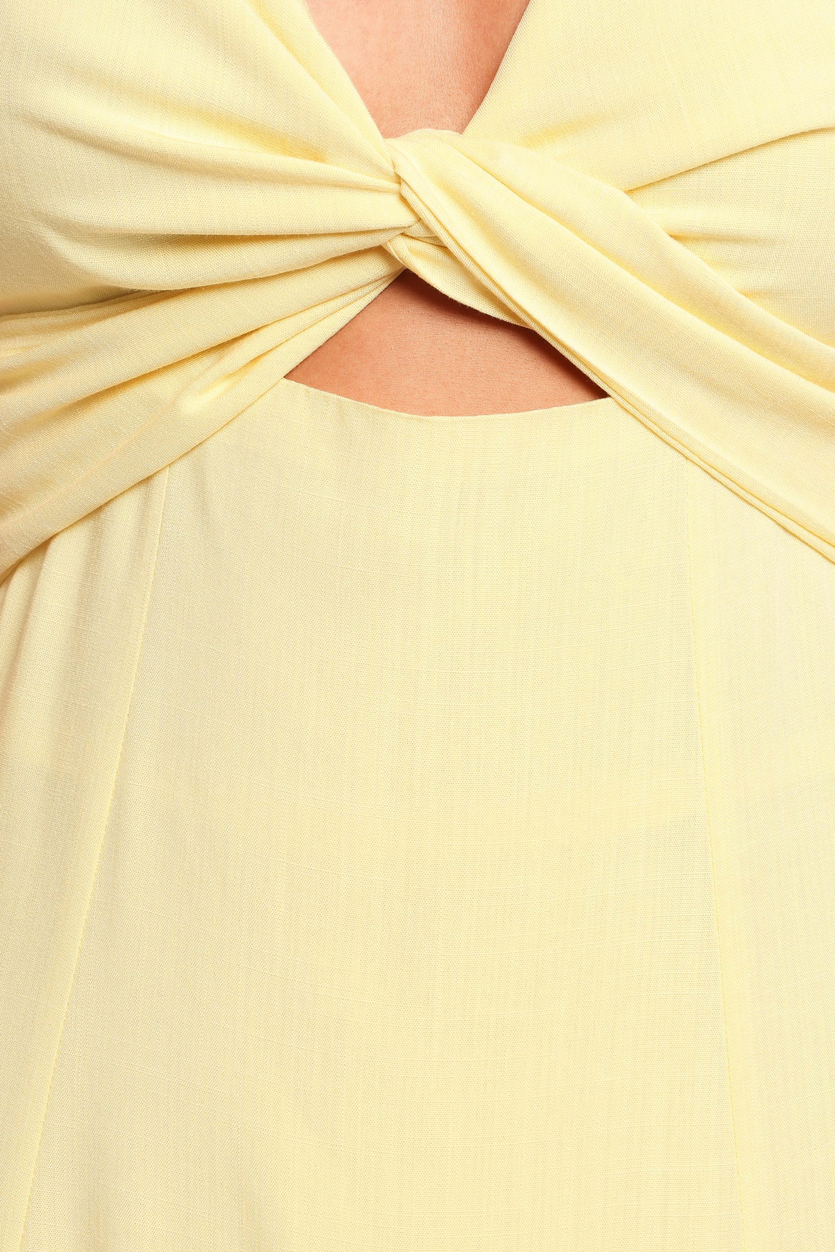 Archer Midi Dress - Butter Yellow - Image 9