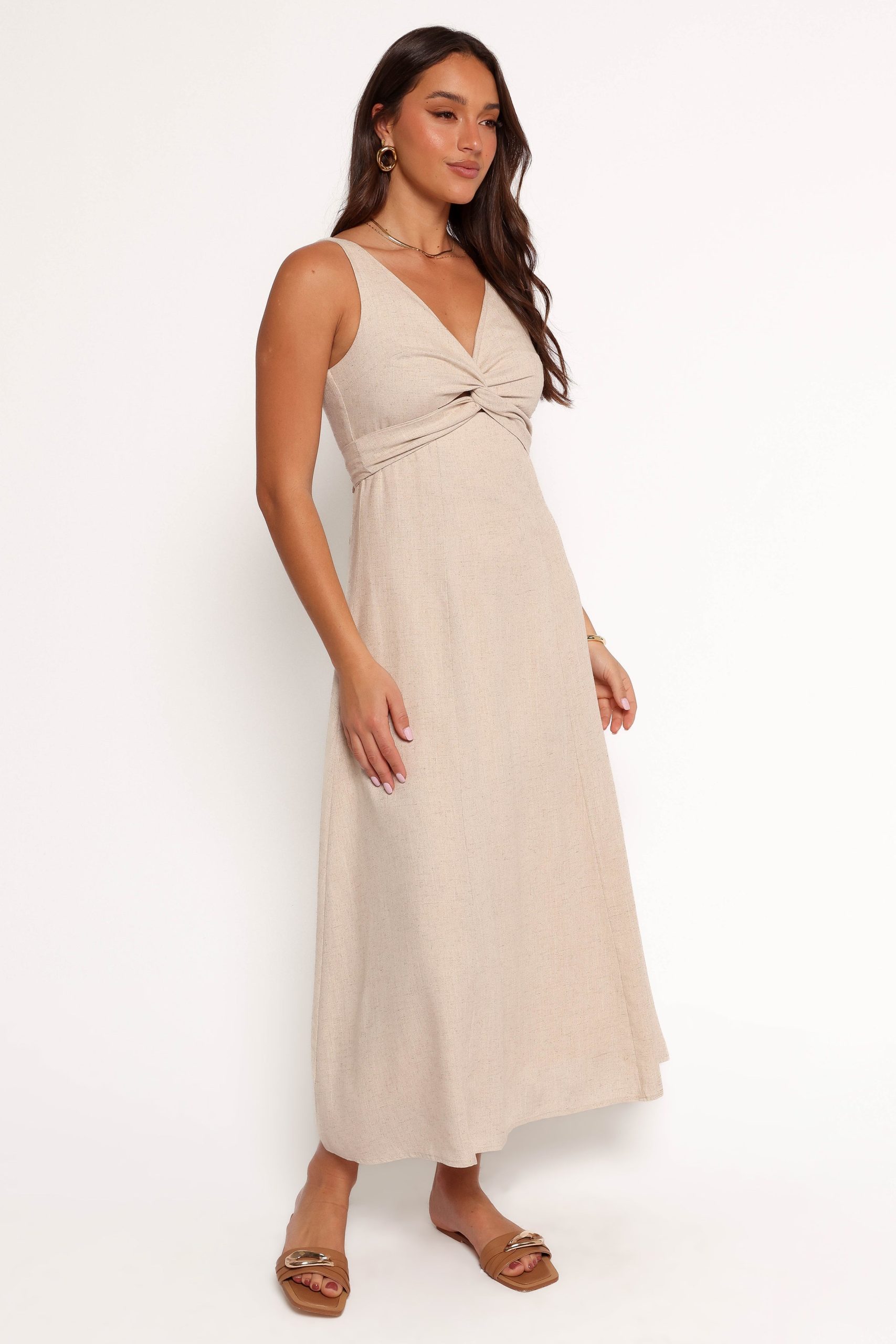 Archer Midi Dress - Oatmeal - Image 5