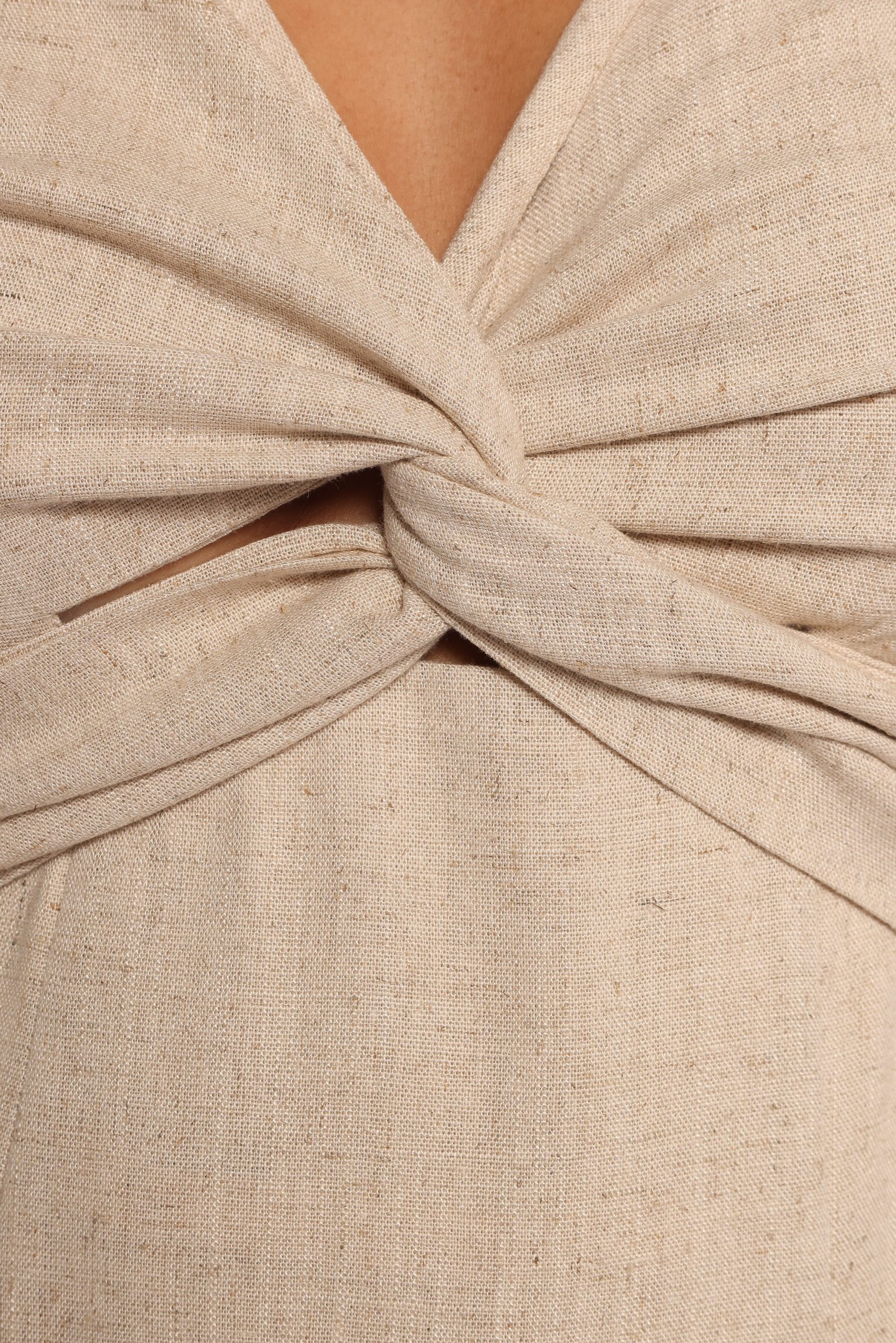 Archer Midi Dress - Oatmeal - Image 7