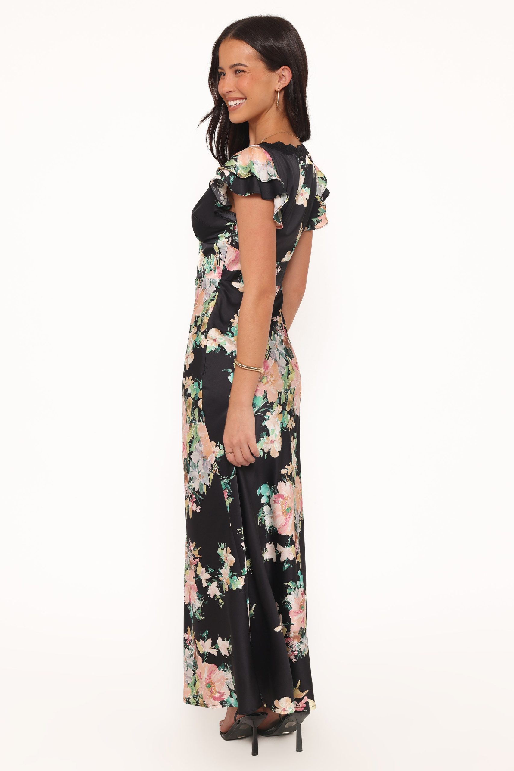 Arella Maxi Dress - Black Floral - Image 5