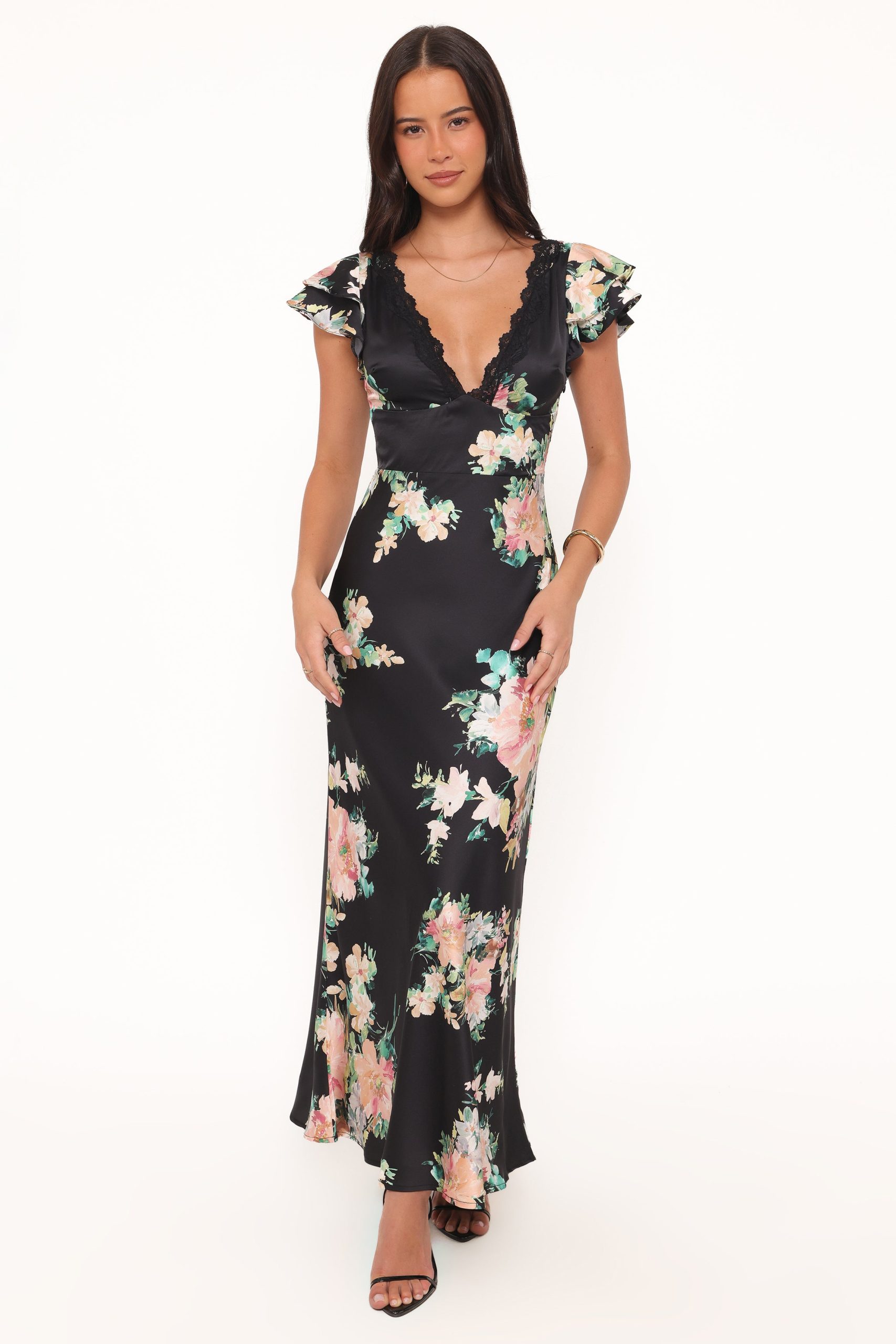 Arella Maxi Dress - Black Floral - Image 6