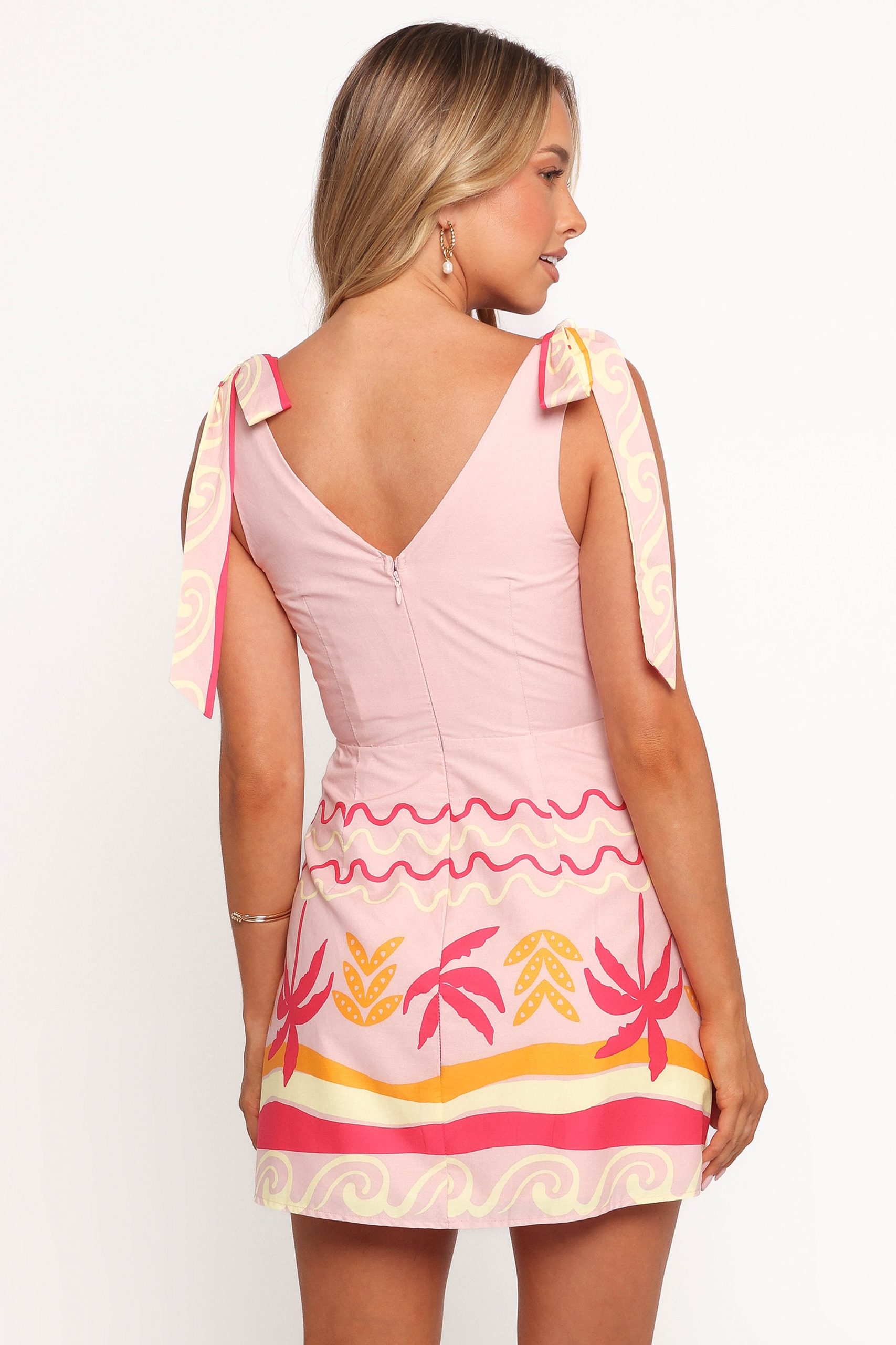 Ariarne Mini Dress - Pink Palm - Image 5