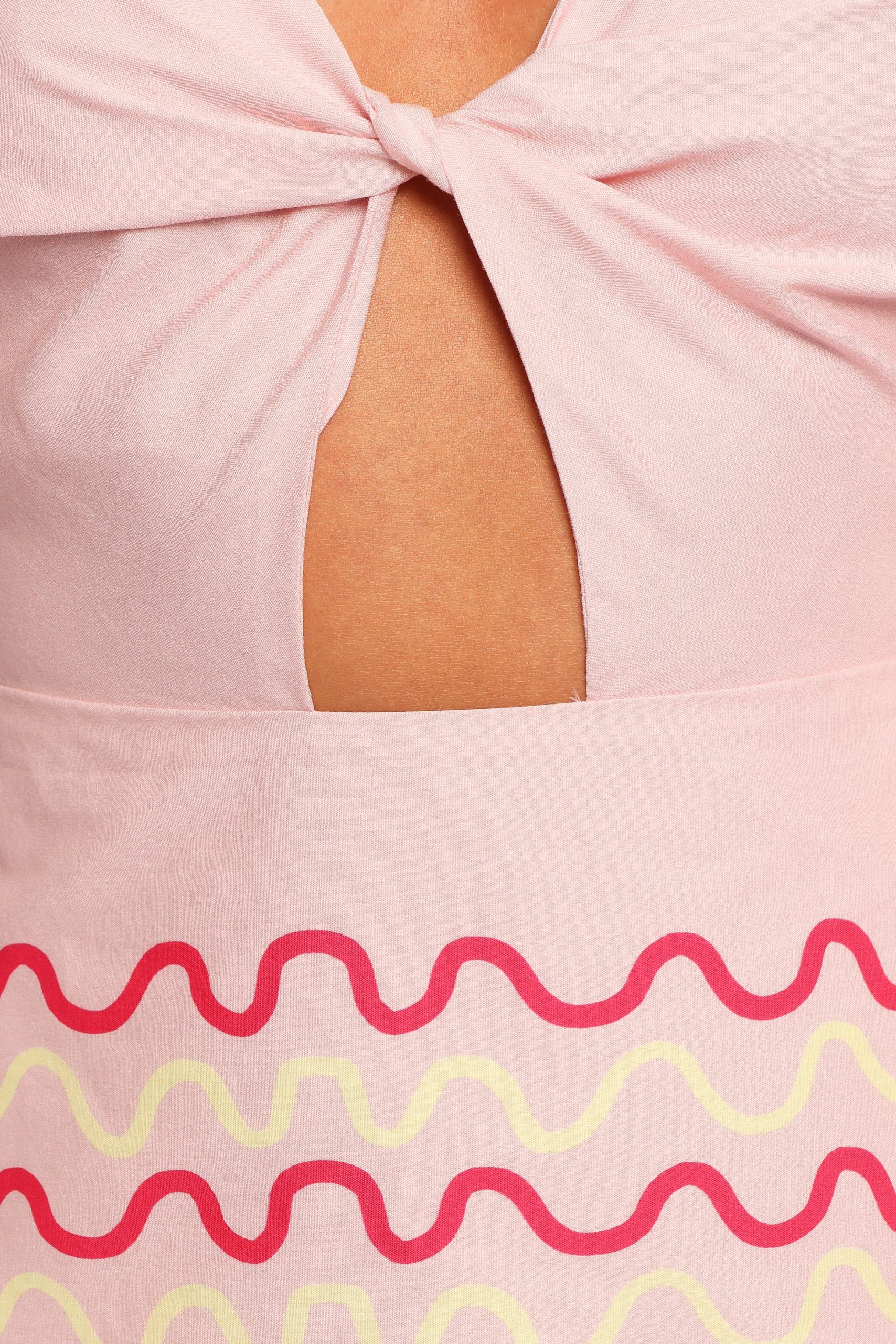 Ariarne Mini Dress - Pink Palm - Image 7