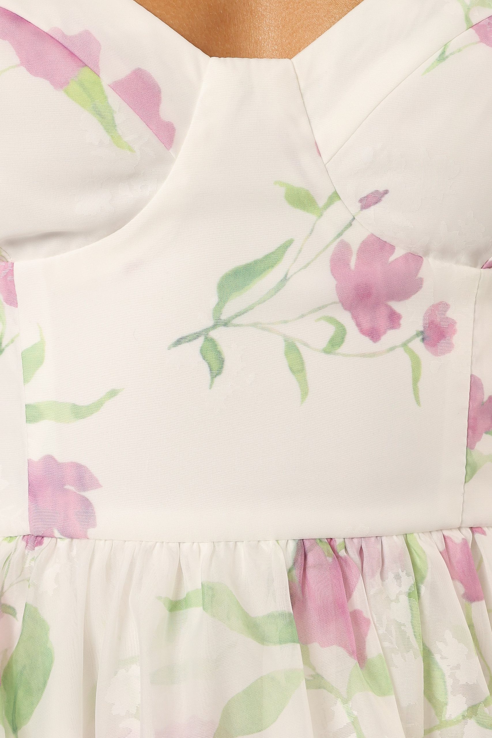 Armani Midi Dress - White Floral - Image 7