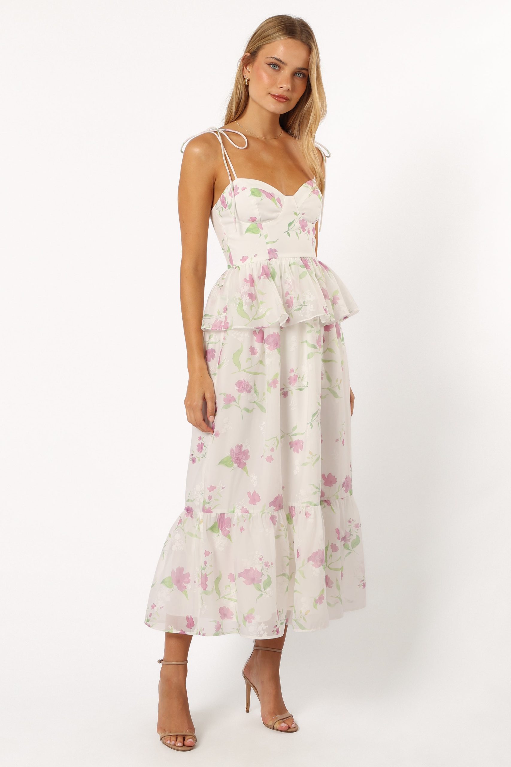 Armani Midi Dress - White Floral - Image 6