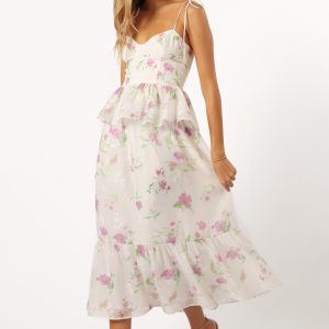 Armani Midi Dress - White Floral